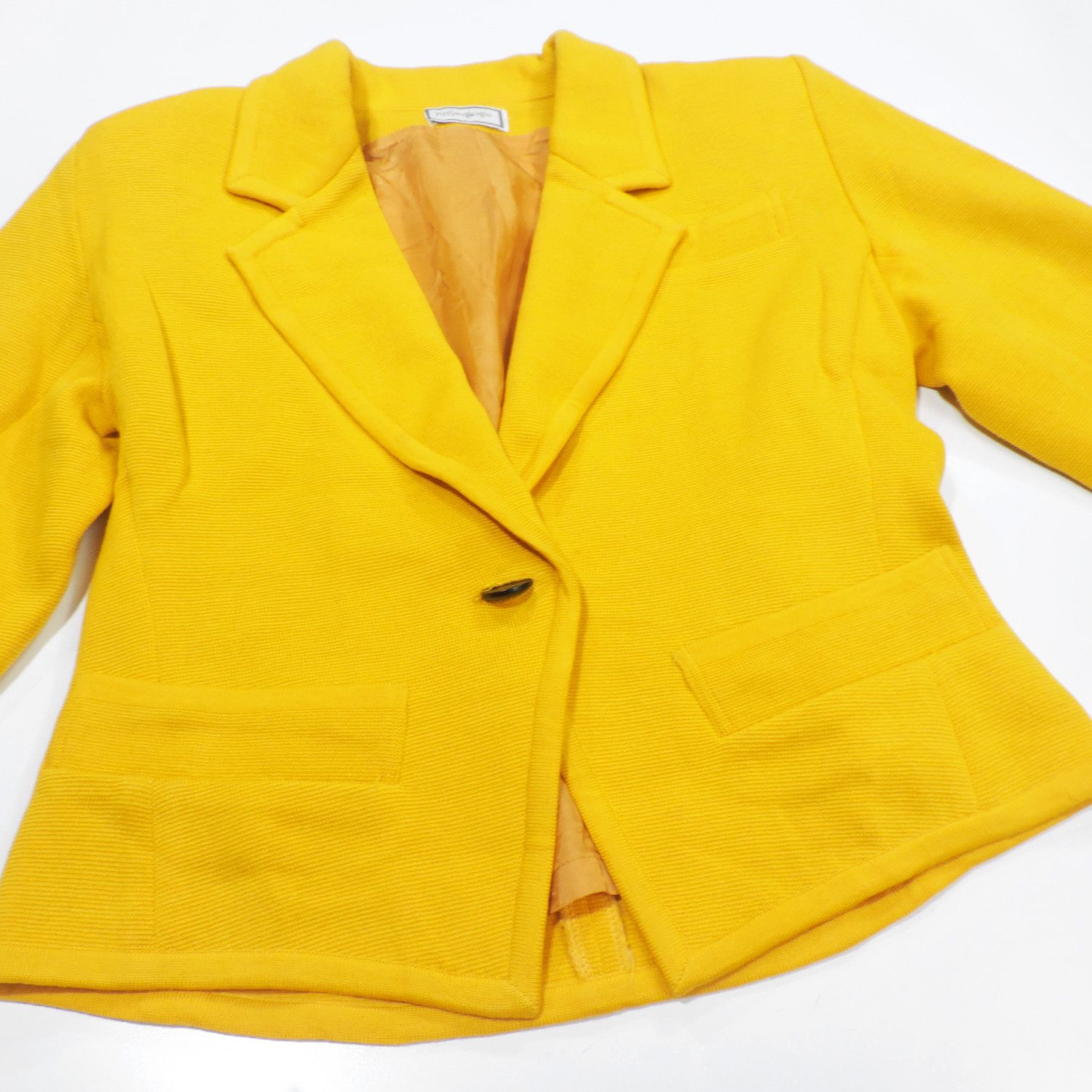 Yves Saint Laurent YVES SAINT LAURENT ONE BUTTON CROPPED BLAZER Size M / US 6-8 / IT 42-44 - 7 Thumbnail