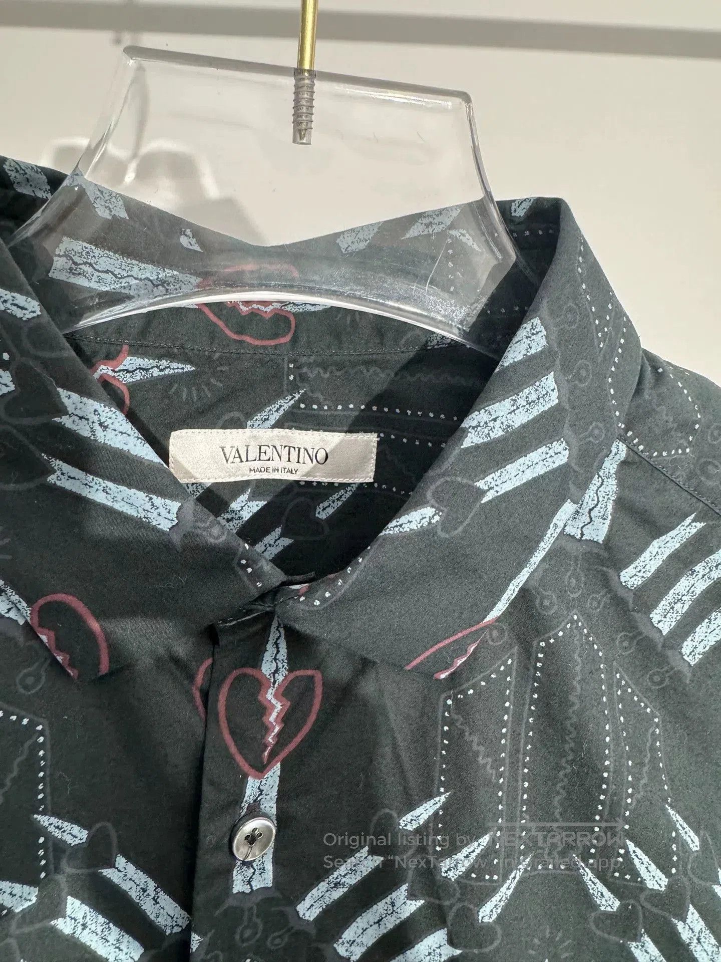 Valentino Valentino Heart Print Shirt Size 40. Size S / US 4 / IT 40 - 3 Thumbnail