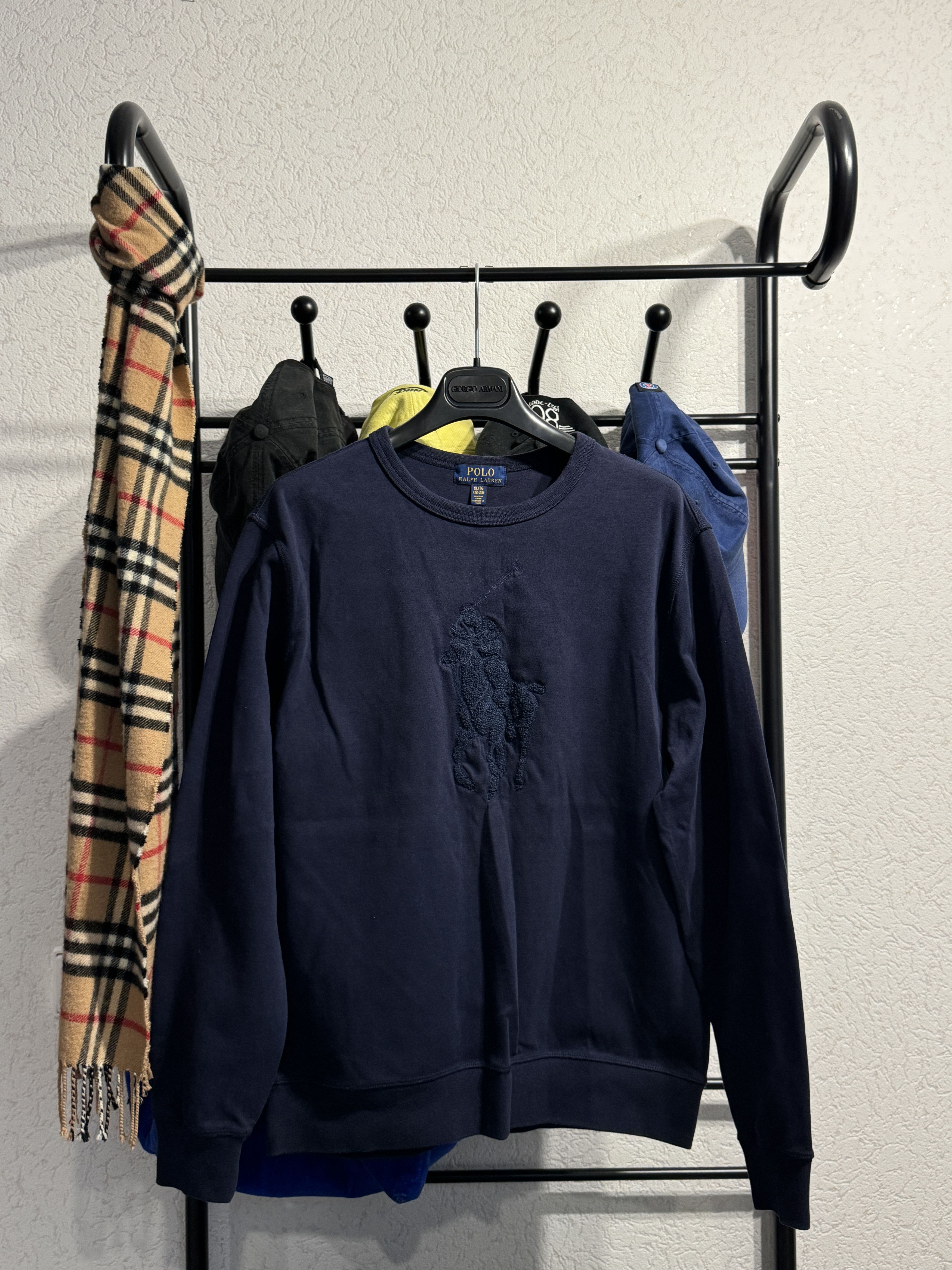 Polo Ralph Lauren Polo Ralph Lauren navy embroidered sweatshirt Size US S / EU 44-46 / 1 - 1 Thumbnail