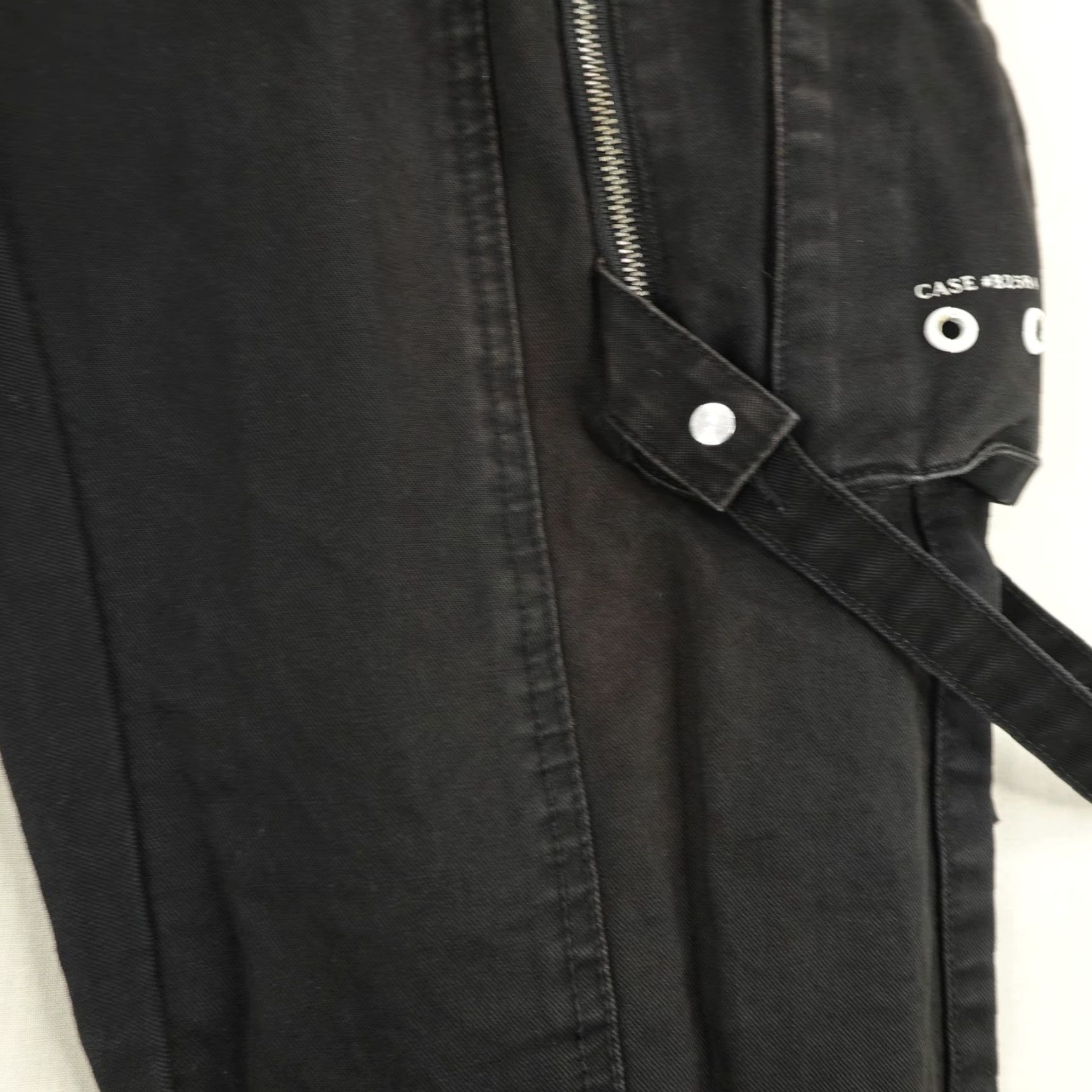 Vintage C2H4 Pants Mens 32 Slim Cargo Techwear Button Fly Black 2017 Punk Gothic Tapered Utility Pockets Cam Canvas Size US 32 / EU 48 - 5 Thumbnail