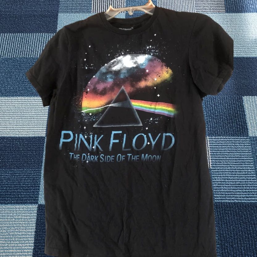 Vintage Pink Floyd Mens T Shirt S Small Black Dark Side Of The Moon Rock Band Music Logo Size US S / EU 44-46 / 1 - 1 Thumbnail