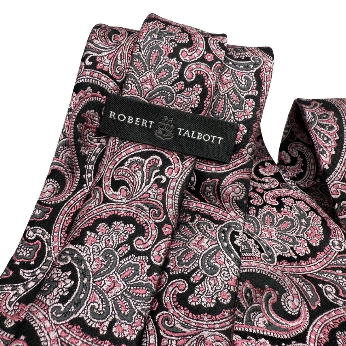 Robert Talbott Robert Talbott Silk Tie, Black & Pink, Made in USA, Like New Size ONE SIZE - 4 Thumbnail
