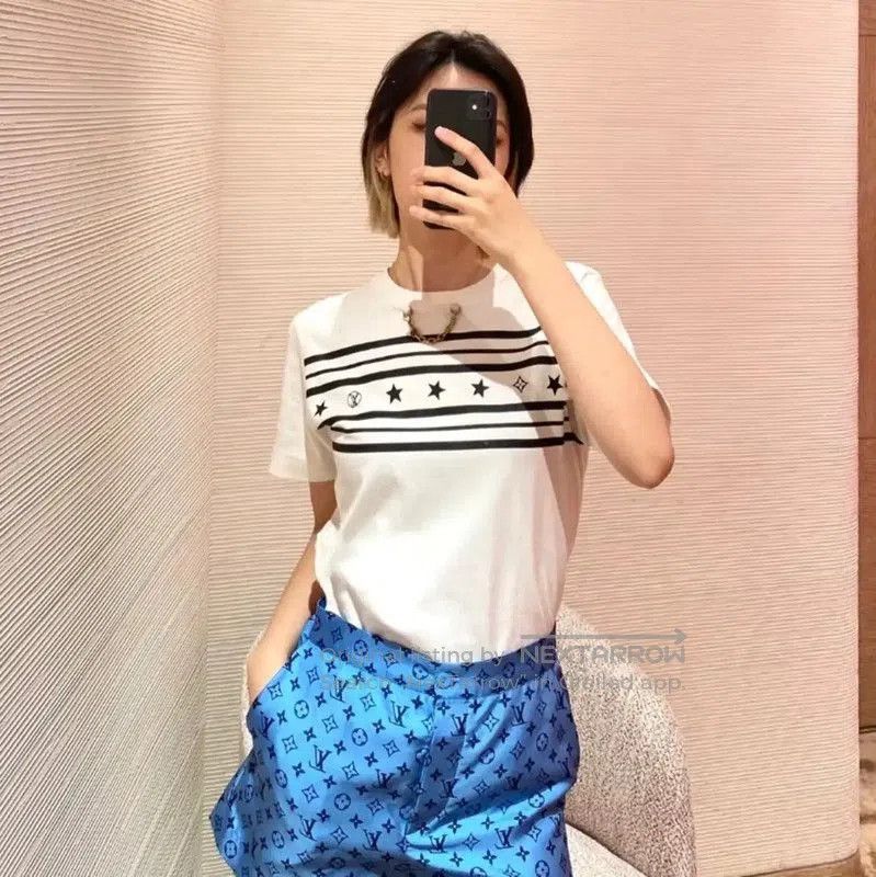 Louis Vuitton Louis Vuitton Women's XL White Cotton T. Size XL / US 12-14 / IT 48-50 - 8 Thumbnail