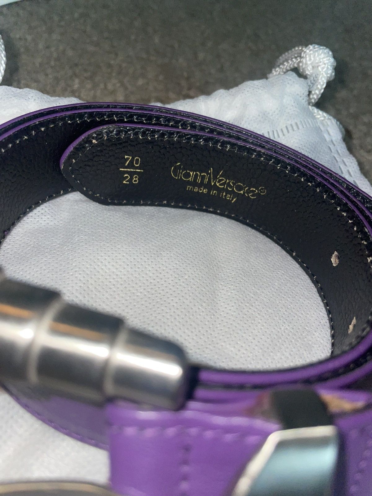 Versace Gianni Versace Vintage Purple Belt Size ONE SIZE - 3 Thumbnail