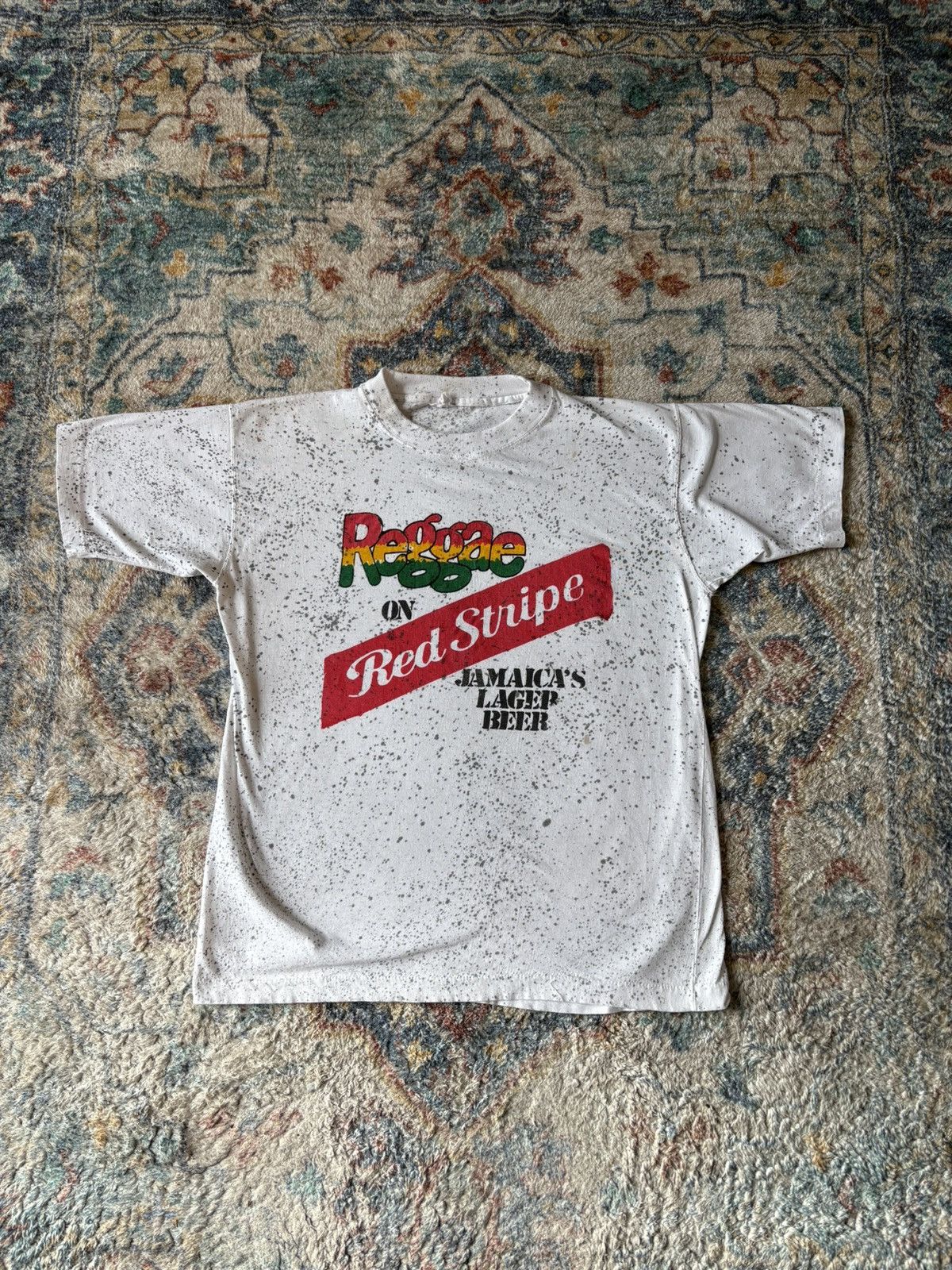 Vintage Vintage Reggae Red Stripe Jamaican Beer T-shirt Medium Size US M / EU 48-50 / 2 - 1 Thumbnail