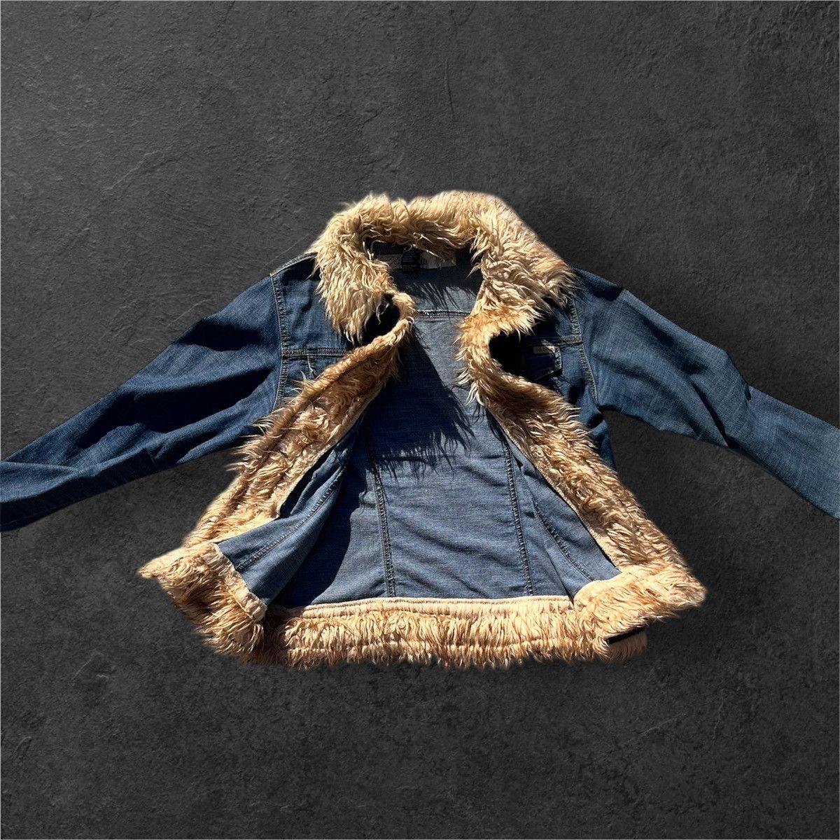 Billabong Billabong denim jacket with faux fur trim . Size L / US 10 / IT 46 - 2 Thumbnail