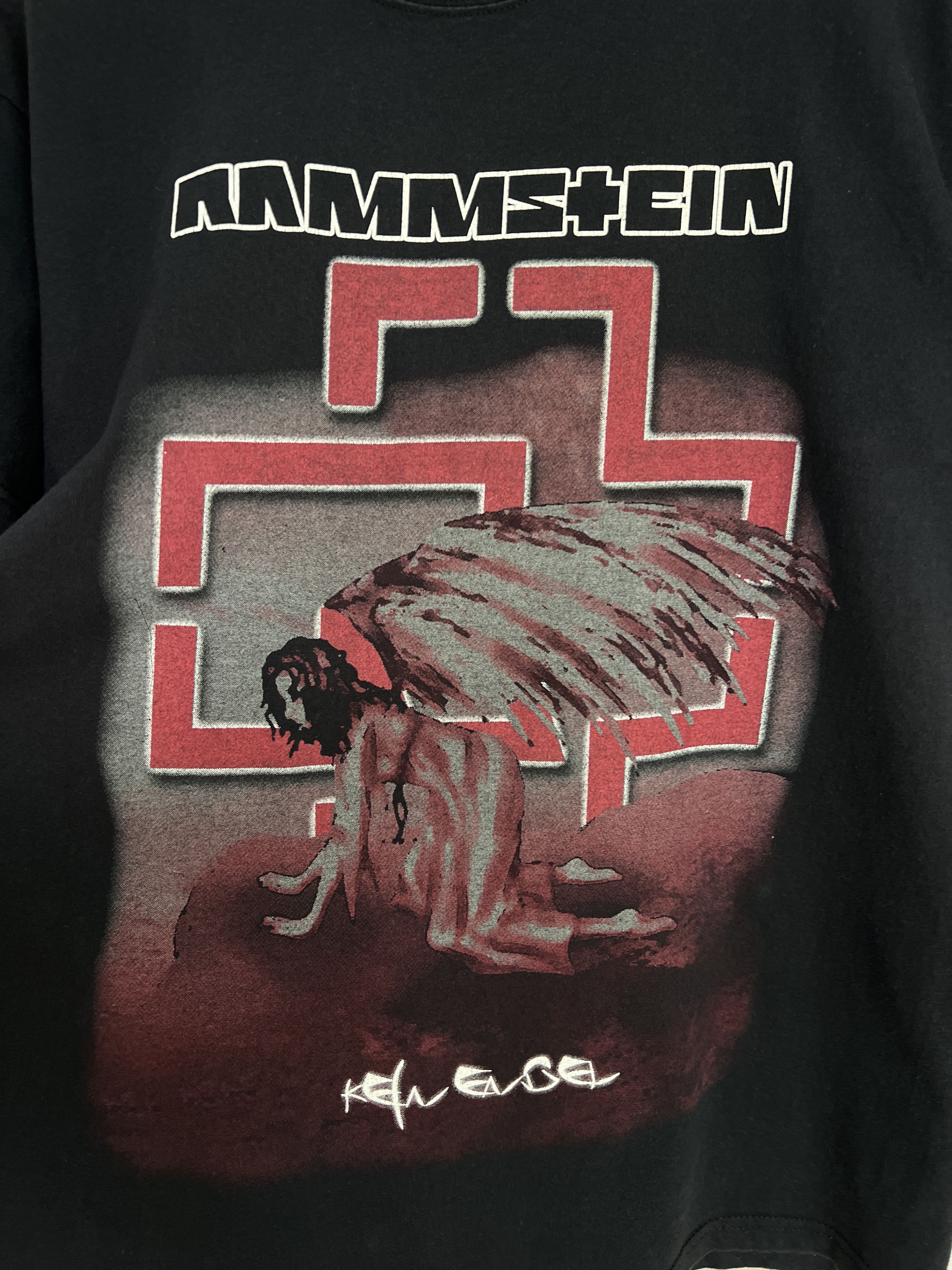 Fruit Of The Loom Rare! Rammstein 2007 Kein Engel t shirt promo album tee tour Size US L / EU 52-54 / 3 - 13 Thumbnail
