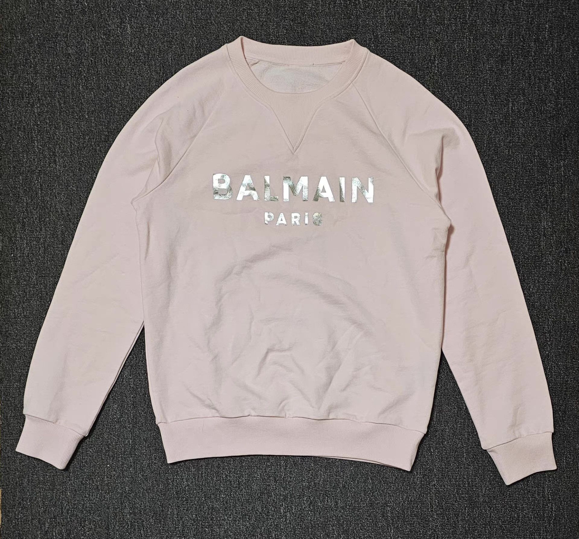 Balmain Balmain Light Pink Sweatshirt, Q4 Size US M / EU 48-50 / 2 - 1 Thumbnail