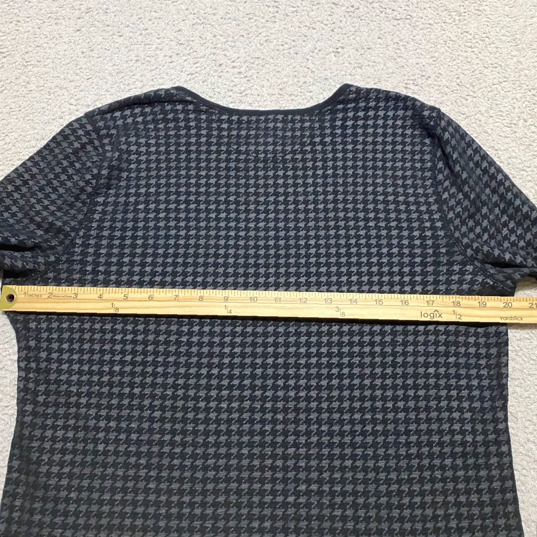 Ralph Lauren Ralph Lauren Womens XL Shirt Black Houndstooth Elbow Patches Pullover Plaid Crew Neck Long Sleeve Knit Button Blouse Classic Womens XL Black 90s Décor Size XL / US 12-14 / IT 48-50 - 6 Thumbnail