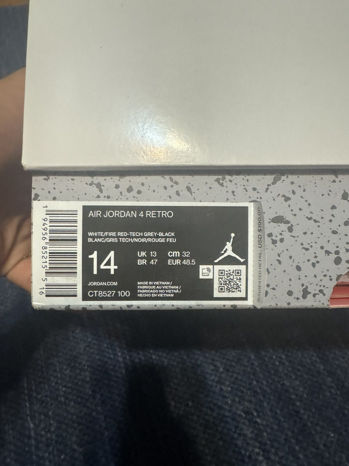 Jordan Brand Jordan 4 Retro White Oreo (2021) Size US 14 / EU 47 - 6 Thumbnail