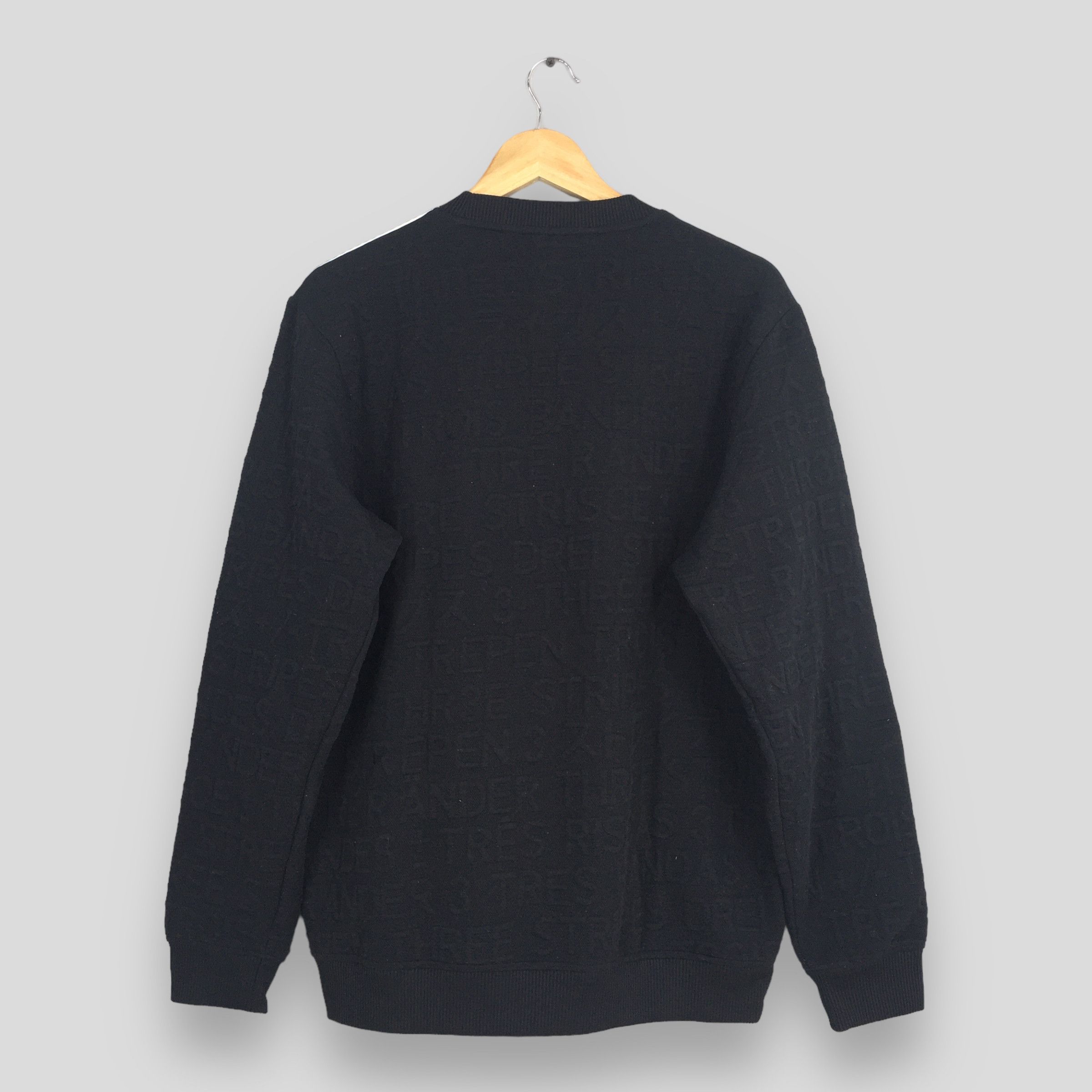 Adidas × Vintage Vintage Y2K Adidas Equipment Logo Black Sweater Large Size US L / EU 52-54 / 3 - 8 Thumbnail