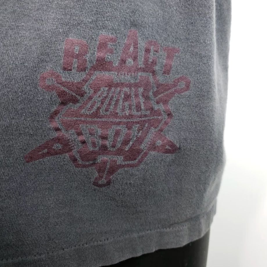 Bugle Boy VINTAGE Bugle Boy T Shirt Mens XL Gray 80s React Destroyed Made In USA Surfing Surfboard Aloha Hawaiian Size US XL / EU 56 / 4 - 4 Thumbnail