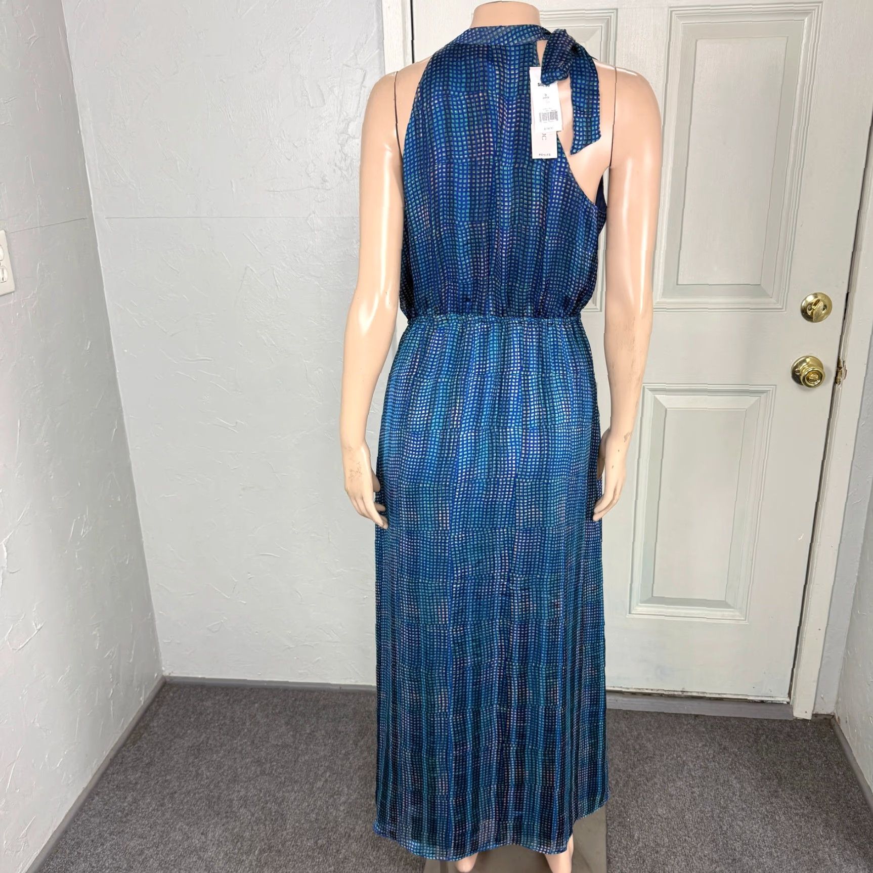 Banana Republic Banana Republic Dress Maxi Tie Polyester Women S Small Long Blue Party Cocktail 90s? Size S / US 4 / IT 40 - 4 Thumbnail