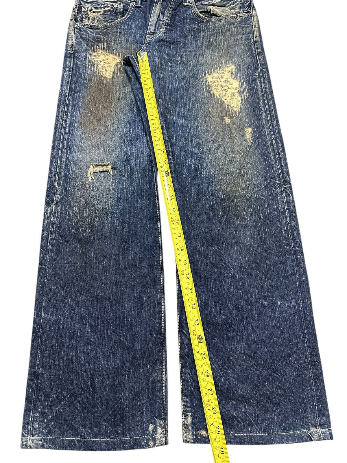 Edwin Vintage Edwin Mud Wash Style Distress Style Loose Jeans Size US 34 / EU 50 - 13 Thumbnail