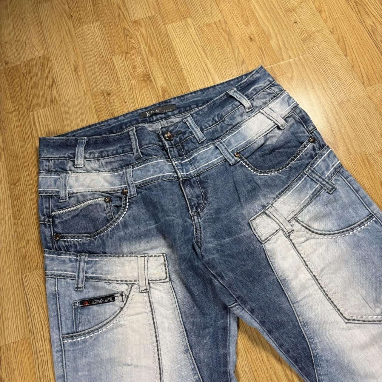 Japanese Brand Vintage y2k 90s Japanese style patchwork denim Size US 36 / EU 52 - 3 Thumbnail