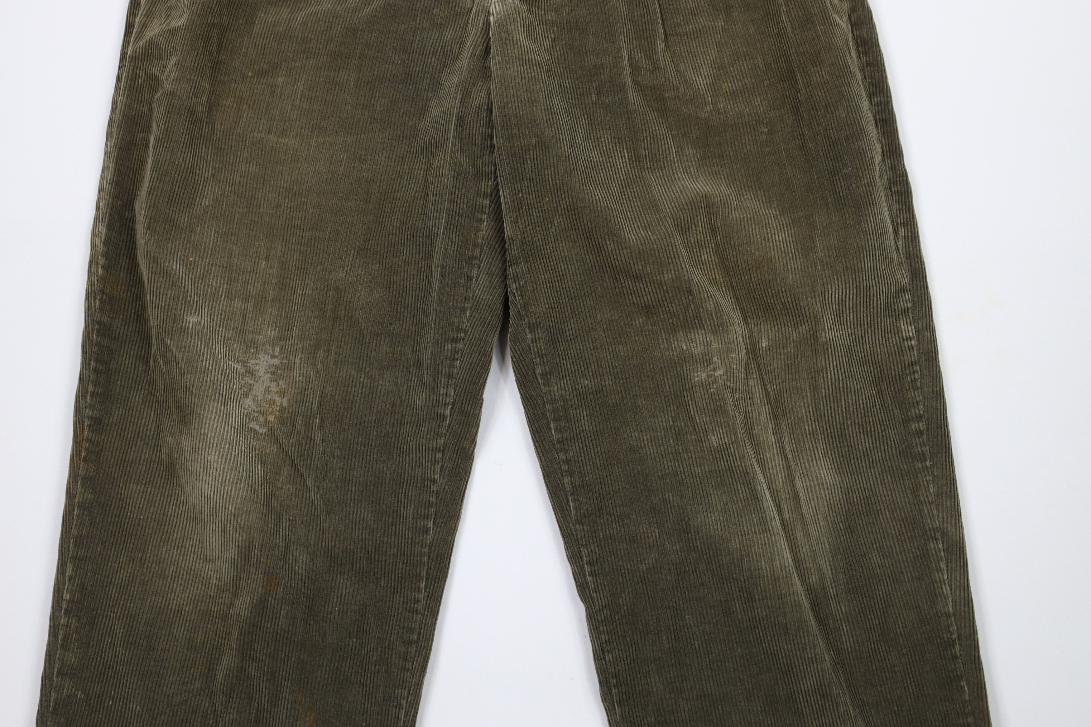 Tommy Hilfiger × Vintage Vintage 90s Tommy Hilfiger Pleated Wide Leg Corduroy Pants Size US 32 / EU 48 - 3 Thumbnail