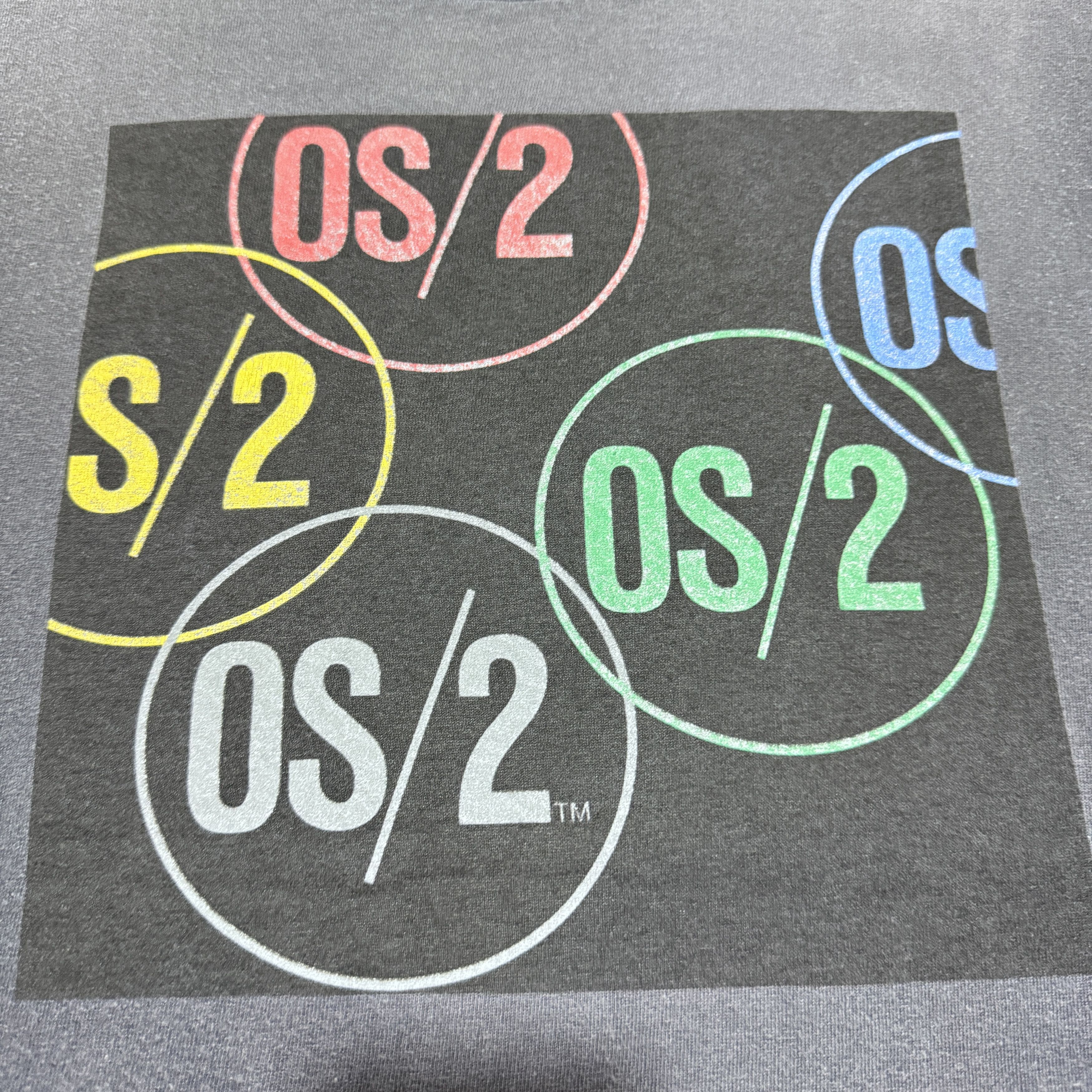 Vintage Vintage IBM OS/2 Software Microsoft Apple T shirt Sun Faded Size US L / EU 52-54 / 3 - 3 Thumbnail