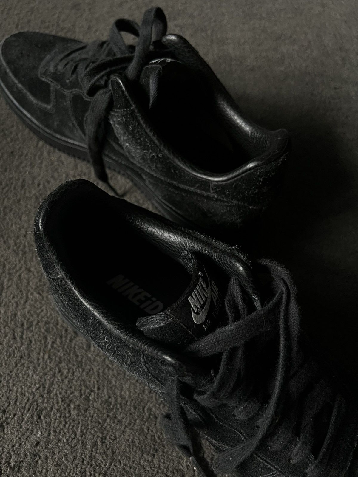 Nike Black Suede Air Force 1 Size US 9.5 / EU 42-43 - 5 Thumbnail