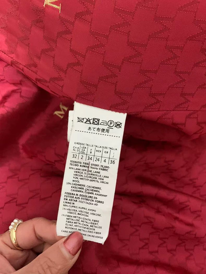 Max Mara Max Mara 101801 coat, classic red Size S / US 4 / IT 40 - 6 Thumbnail