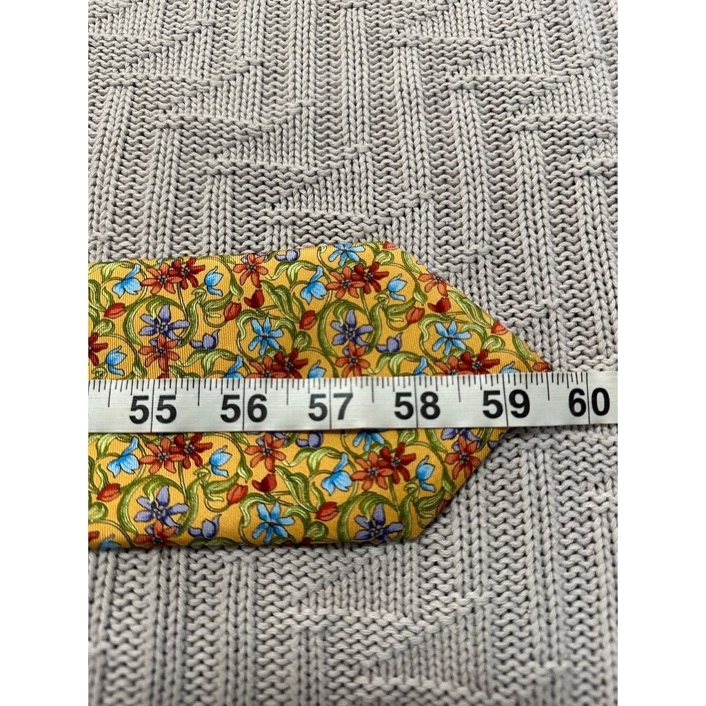 Other The MET yellow floral print silk tie Size ONE SIZE - 4 Thumbnail