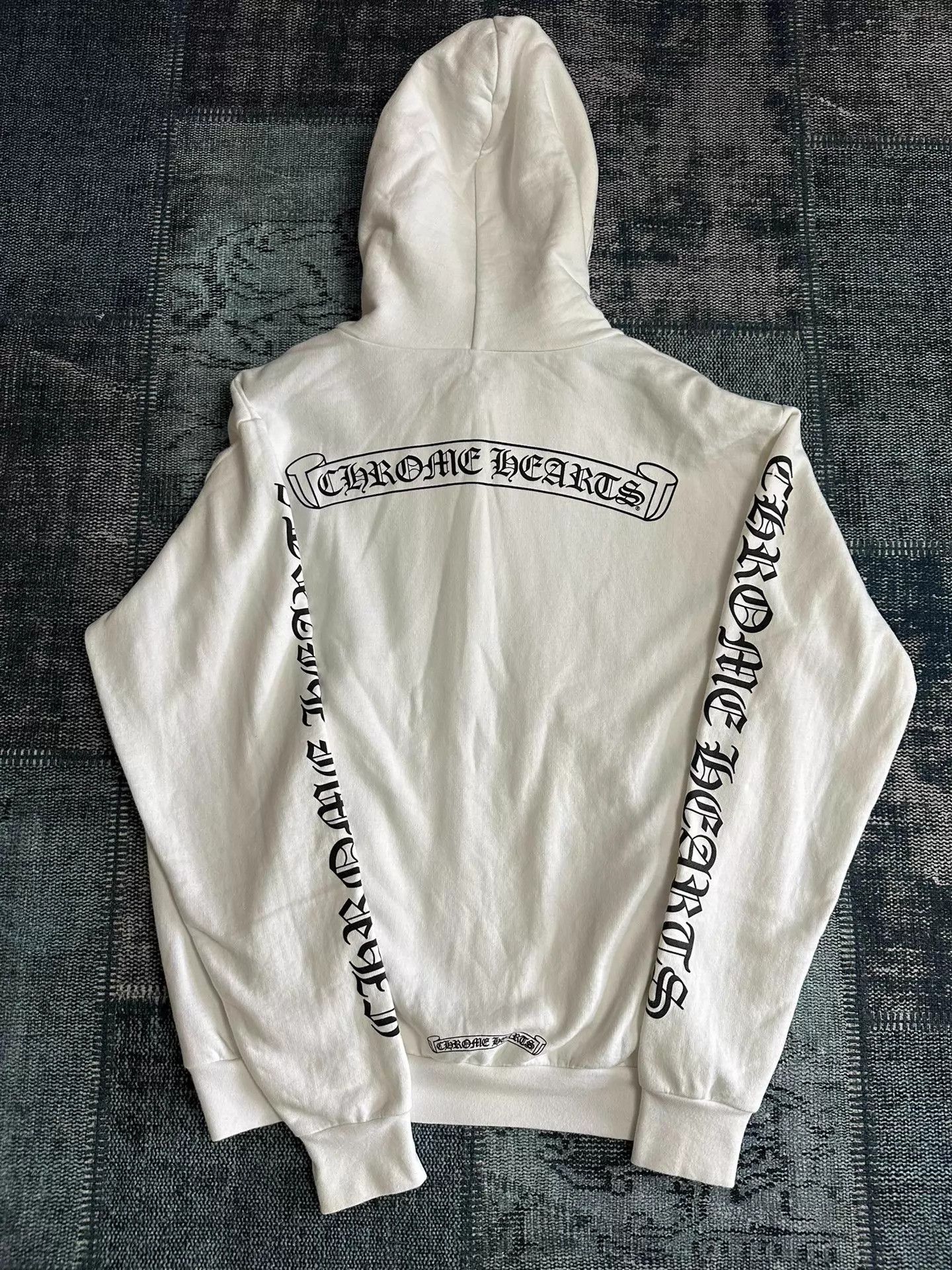 Chrome Hearts Chrome Hearts White Oversize Zip Jacket S Size US S / EU 44-46 / 1 - 4 Thumbnail