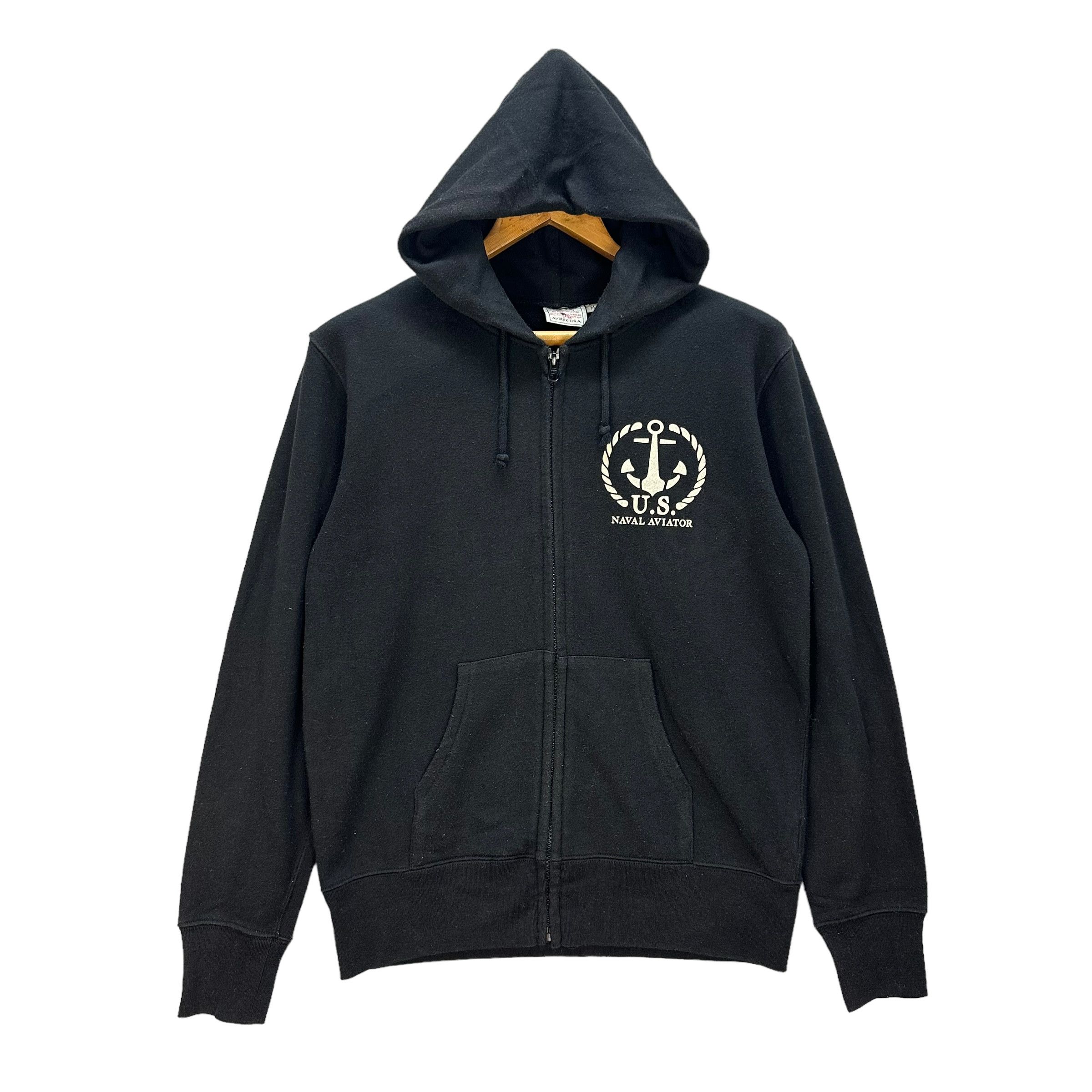 Avirex AVIREX US NAVAL AVIATOR BIG LOGO PULLOVER HOODIES #8839-030 Size US M / EU 48-50 / 2 - 3 Thumbnail