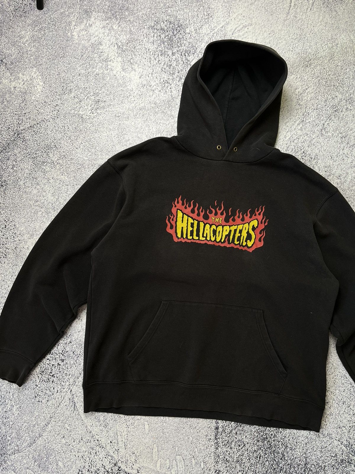 Band Tees Vintage The Hellacopters Band Logo Distressed Hoodie RareY2K Size US XL / EU 56 / 4 - 2 Thumbnail