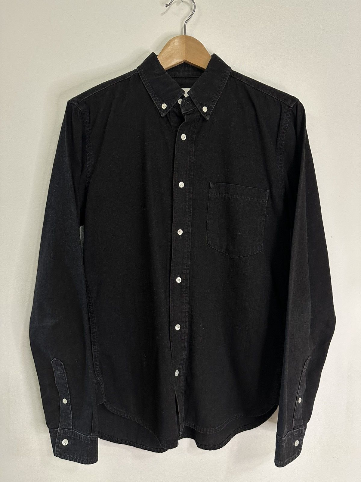 Sandro Sandro Paris Denim Shirt - Black - S Size US S / EU 44-46 / 1 - 1 Thumbnail