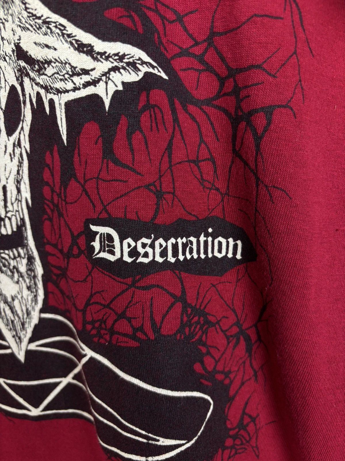 Band Tees 00s Sabbat Desecration Thrash Black Metal T-Shirt Red Size M Size US M / EU 48-50 / 2 - 4 Thumbnail