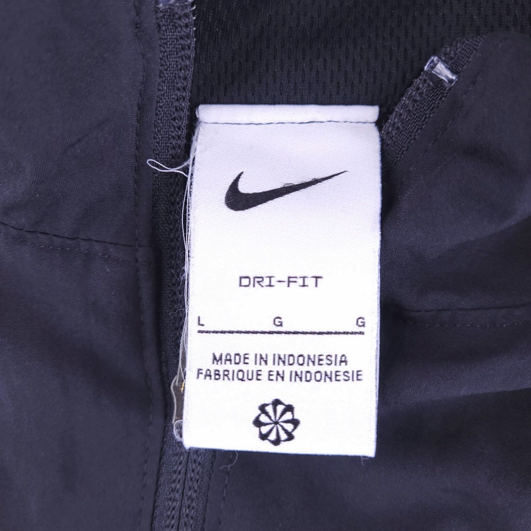 Nike Nike Jacket Mens Large Black Slim Soccer Track Grim Reaper Size US L / EU 52-54 / 3 - 6 Thumbnail