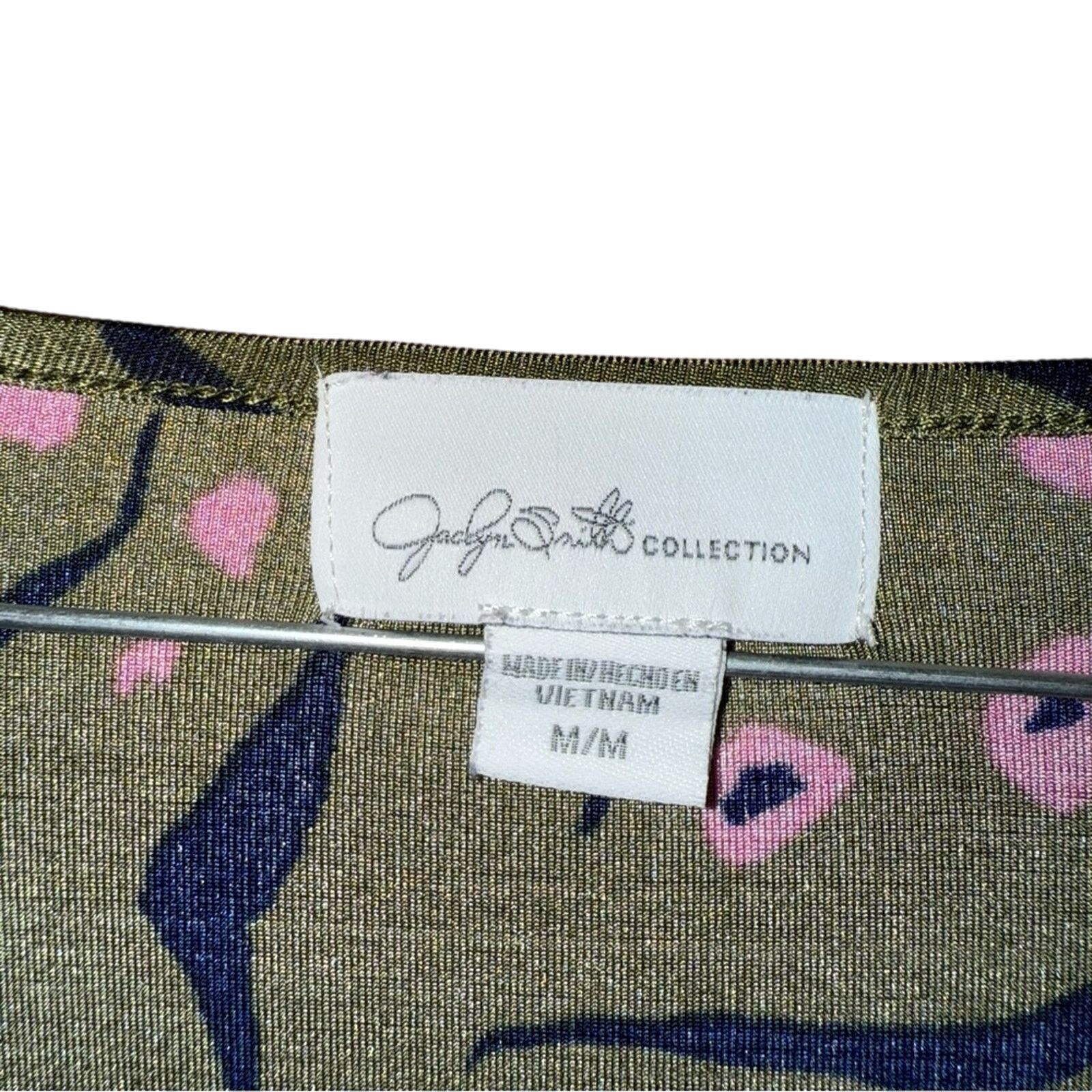 Other Jaclyn Green and Pink Patterned Women's Top Size M Size M / US 6-8 / IT 42-44 - 3 Thumbnail