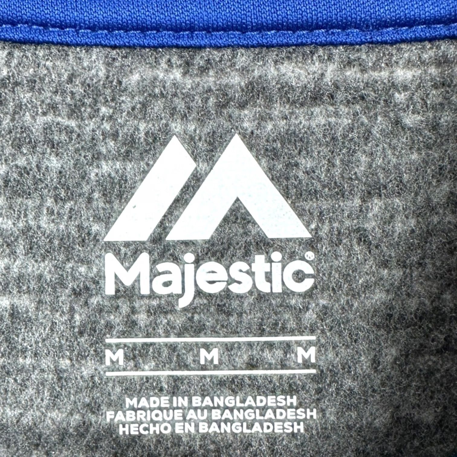 Logo 7 Majestic New York Mets Quarter-Zip Pullover Sweatshirt Mens M Gray Space Dye Logo Zip Pocket Mock Neck Fleece Lightweight Size US M / EU 48-50 / 2 - 4 Thumbnail