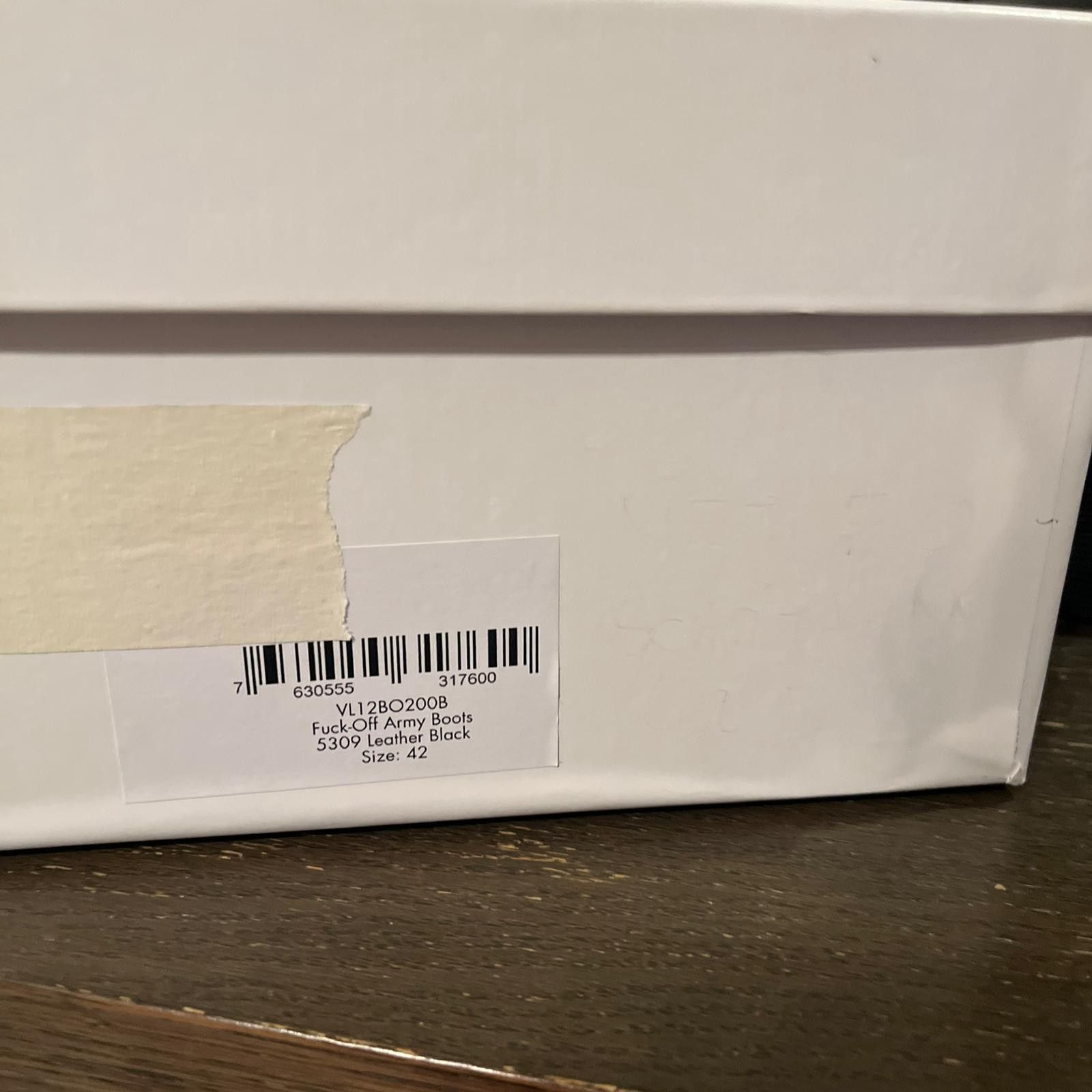 Vetements Fuck Off Army Boots in Black Size US 9 / EU 42 - 16 Thumbnail