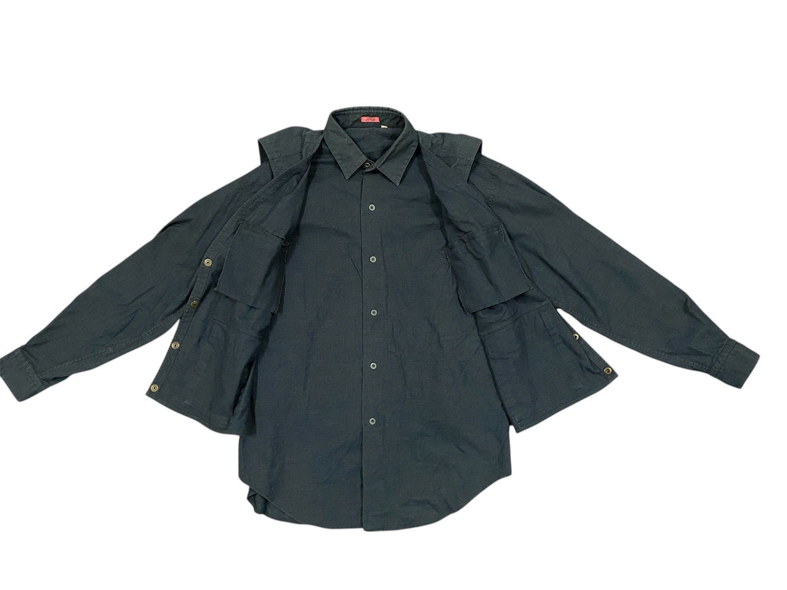 JUN MEN ARCHIVE JUN MEN 2-in-1 Detachable Utility Vest /Shirt Jacket Size US M / EU 48-50 / 2 - 1 Thumbnail