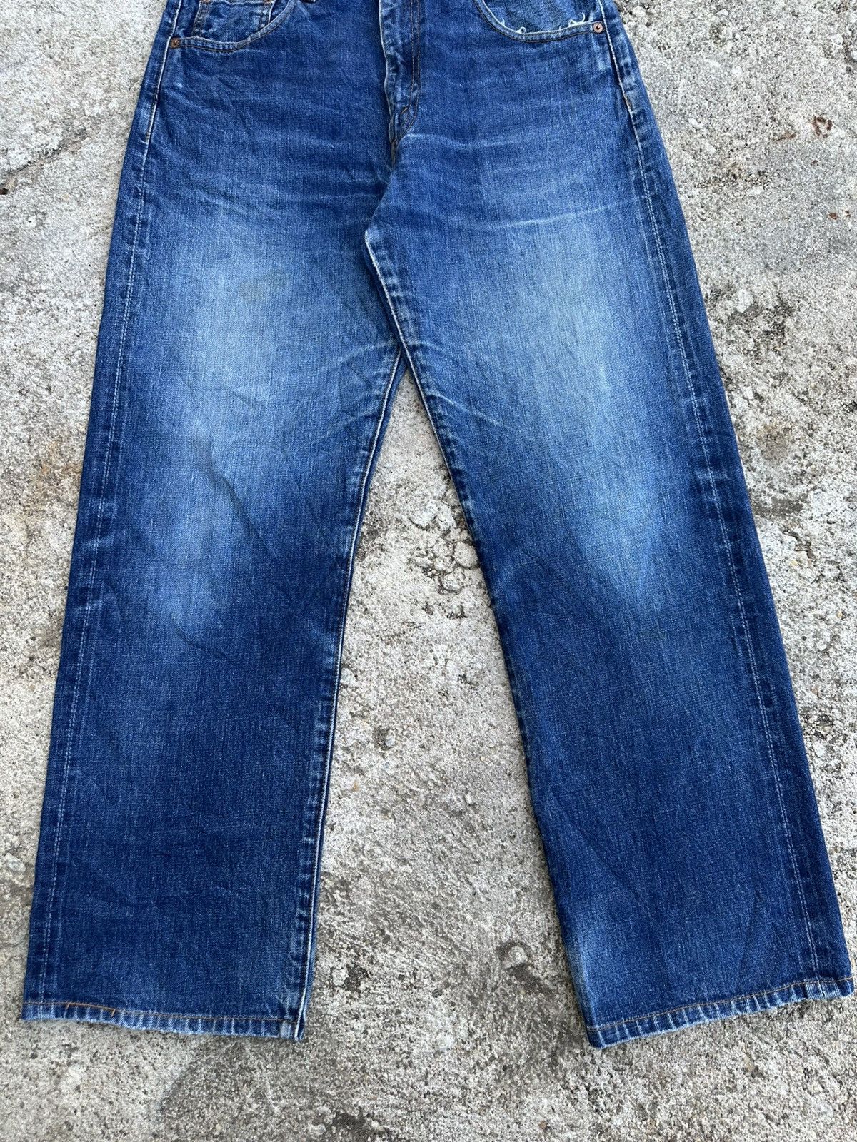 Levi's Vintage Clothing Vintage 90s Levis 502 XX Japan Big E Selvedge Jeans Denim Size US 33 - 5 Thumbnail