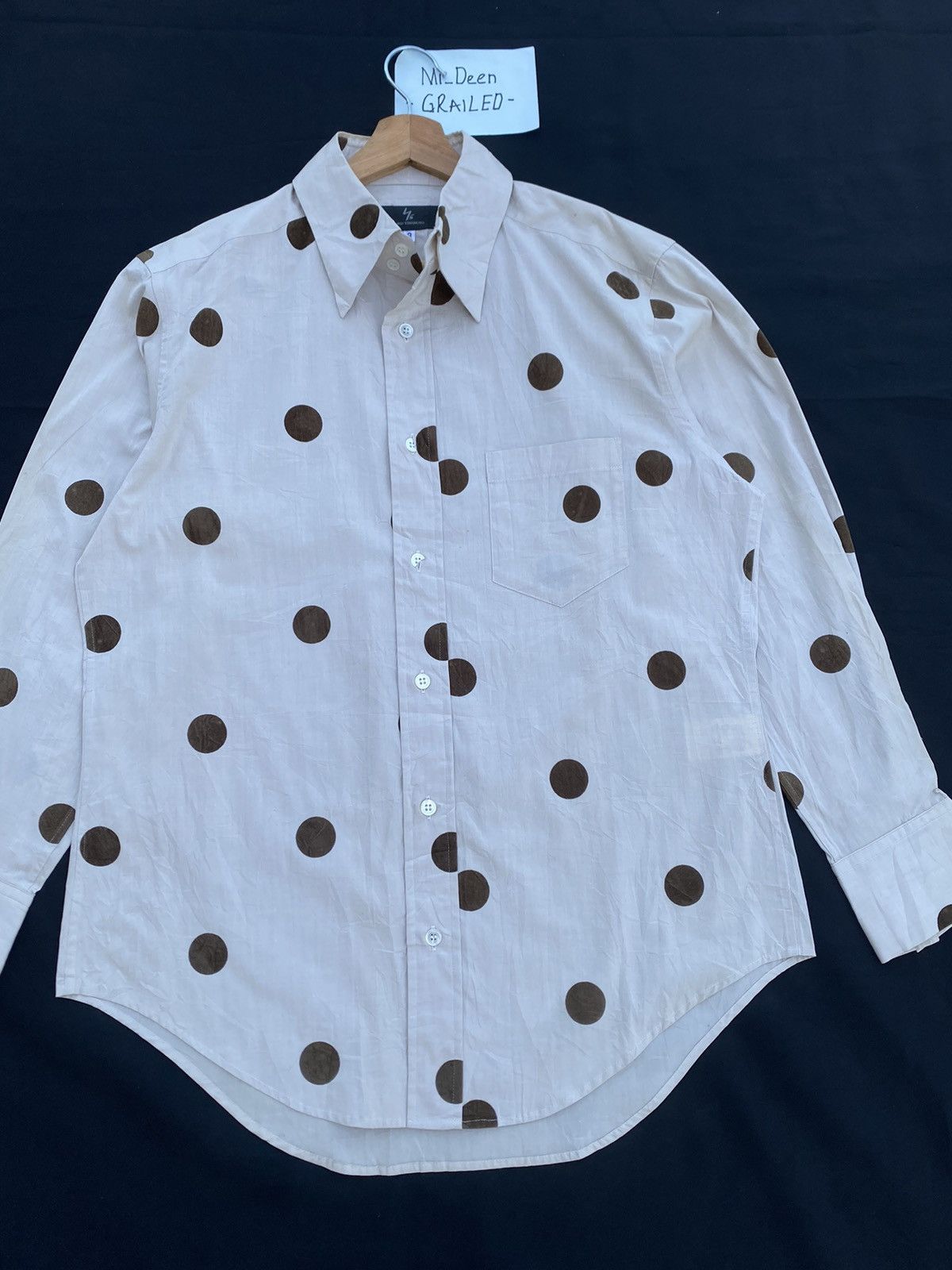 Yohji Yamamoto ARCHIVE 90’S YOHJI YAMAMOTO Y’S POLKA DOT BUTTON SHIRT Size US L / EU 52-54 / 3 - 4 Thumbnail