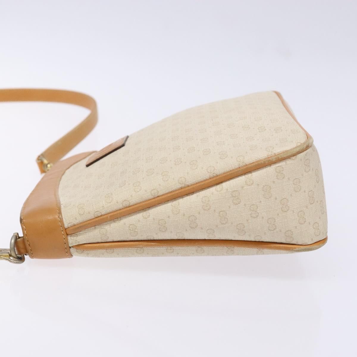 Gucci GUCCI Micro GG Supreme Shoulder Bag Pvc White Gold Size ONE SIZE - 5 Thumbnail