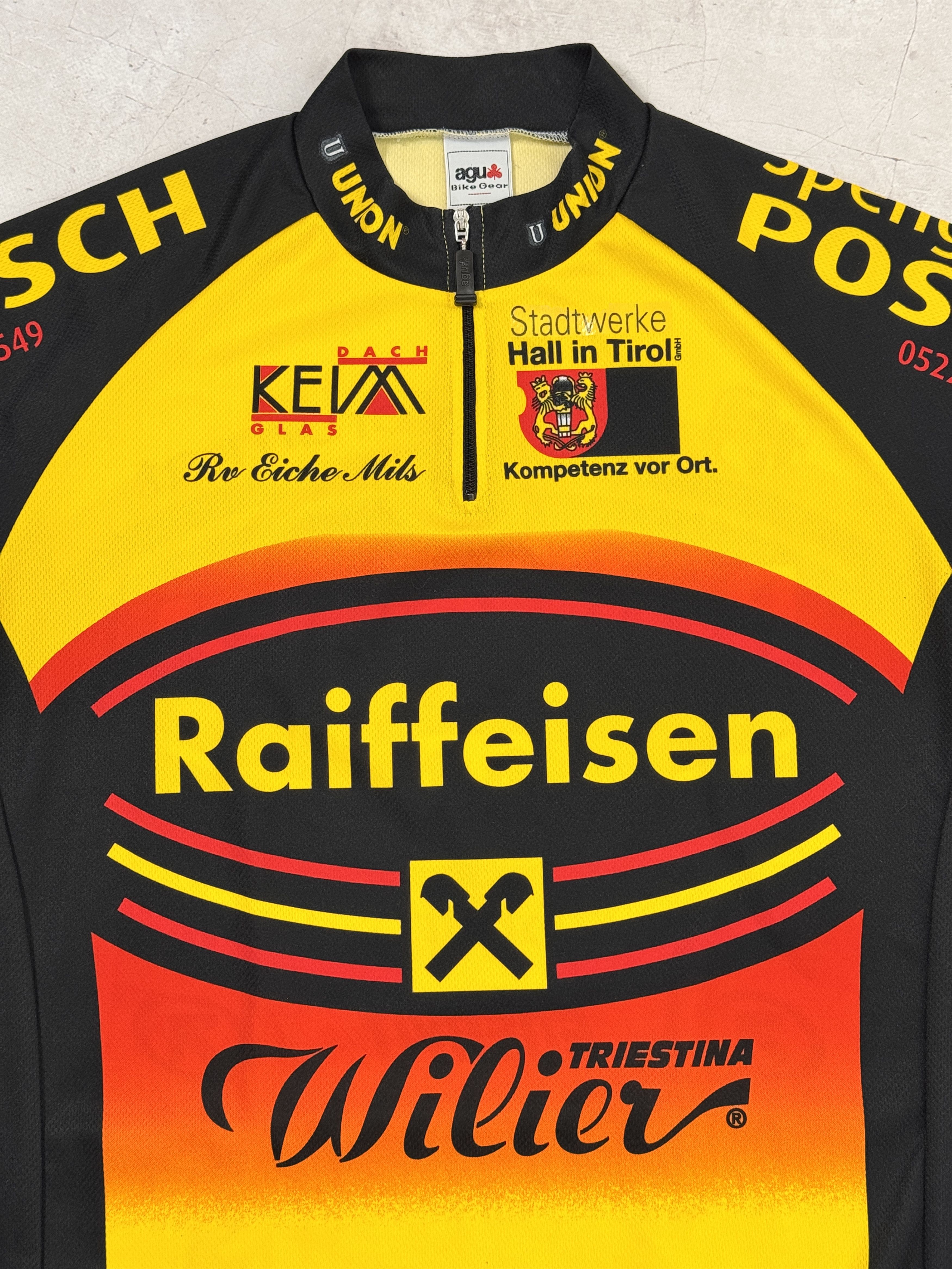 Sports Specialties Vintage Agu Wilier Triestina Raiffeisen Posch Cycling Jersey Size US M / EU 48-50 / 2 - 4 Thumbnail