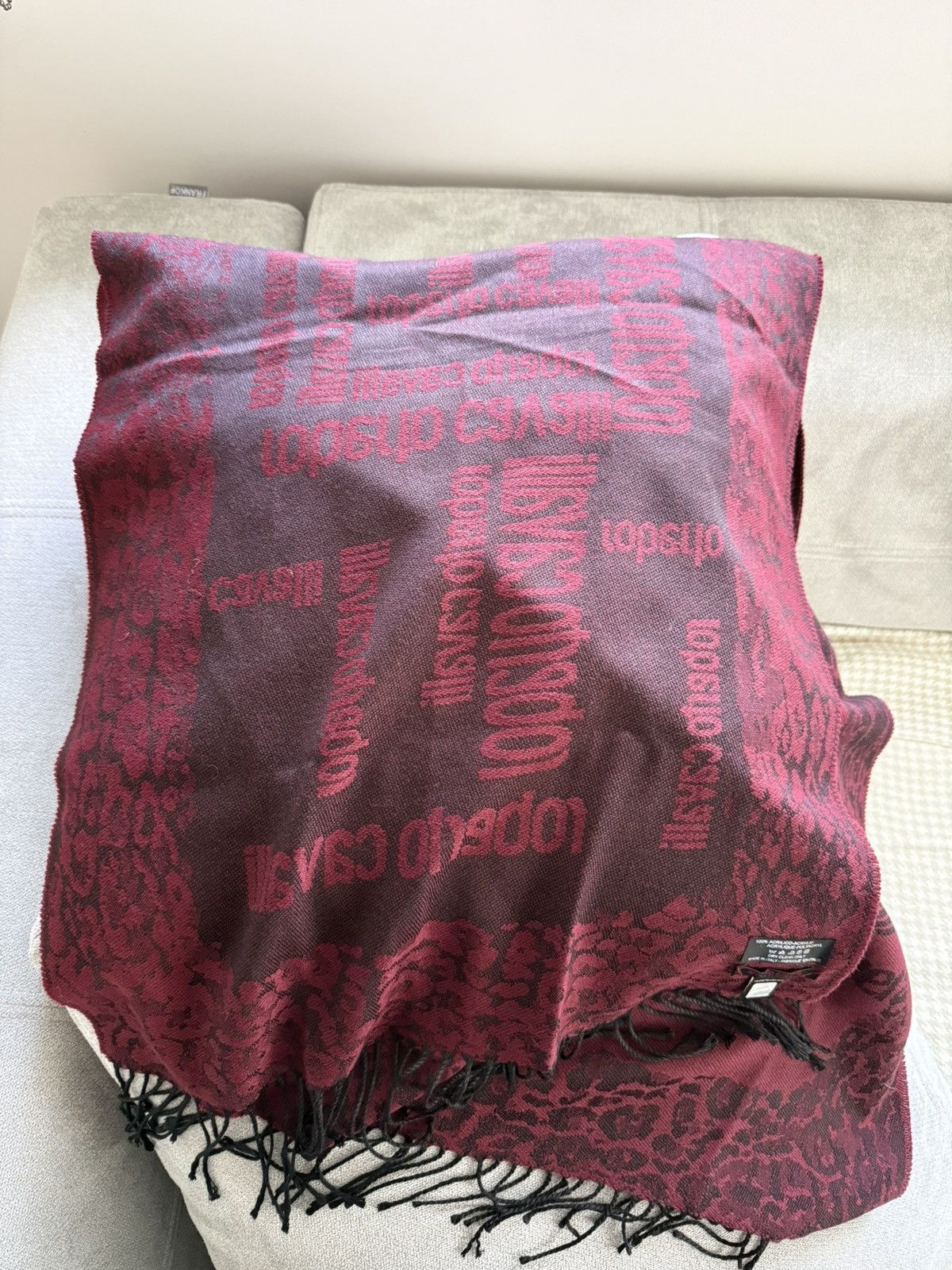 Roberto Cavalli Archive 2000s Roberto Cavalli Animal Print Acrylic Scarf Size ONE SIZE - 4 Thumbnail