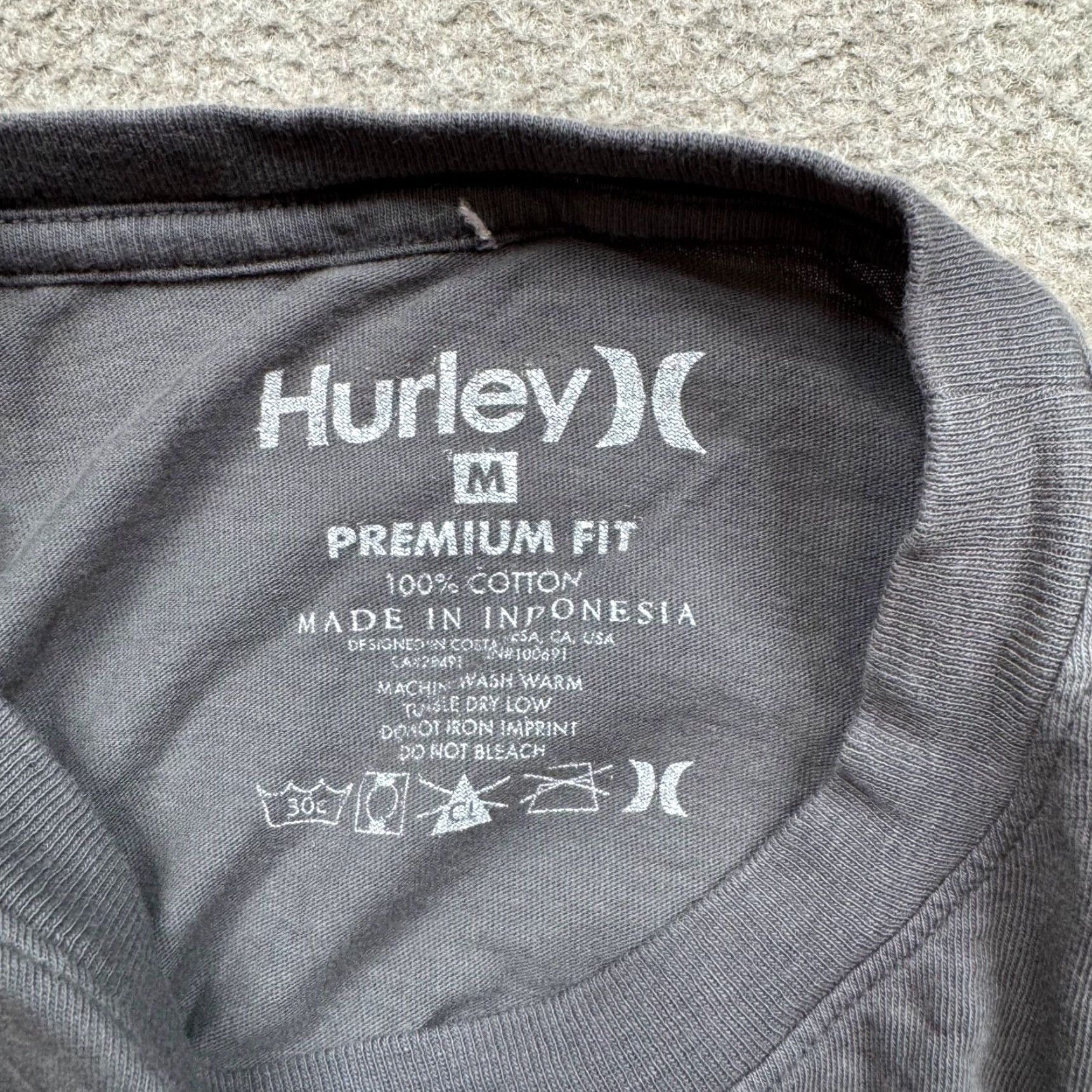 Hurley Hurley Mens Shirt Gray M Short Sleeve Outdoor Graphic Print Logo T-Shirt Regular Fit Men Yard? Size US M / EU 48-50 / 2 - 7 Thumbnail