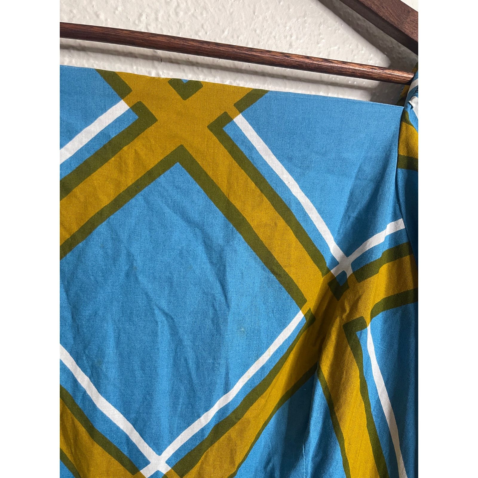 Marimekko Vintage 1972 Marimekko Grid Pattern Cotton Maxi Dress Size XL / US 12-14 / IT 48-50 - 12 Thumbnail