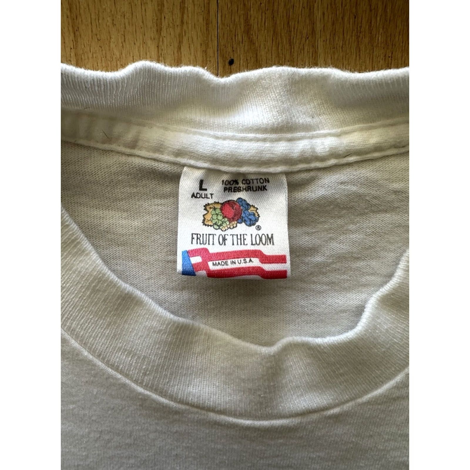 Fruit Of The Loom VINTAGE Nirvana 90s Human Anatomy Chart T Shirt Size L White Cotton Graphic Print Single Stitch Mens Size US L / EU 52-54 / 3 - 7 Thumbnail
