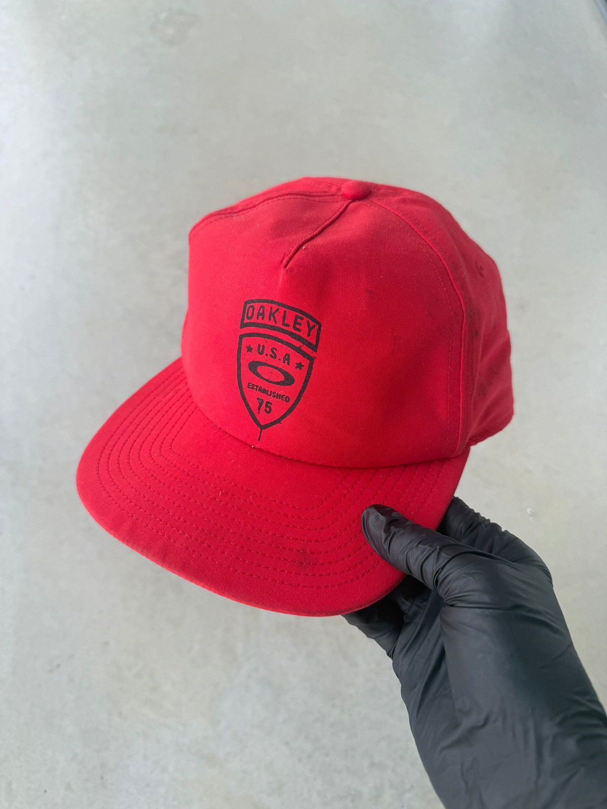 Oakley Vintage Y2K Oakley USA Snapback Hat Size ONE SIZE - 1 Thumbnail