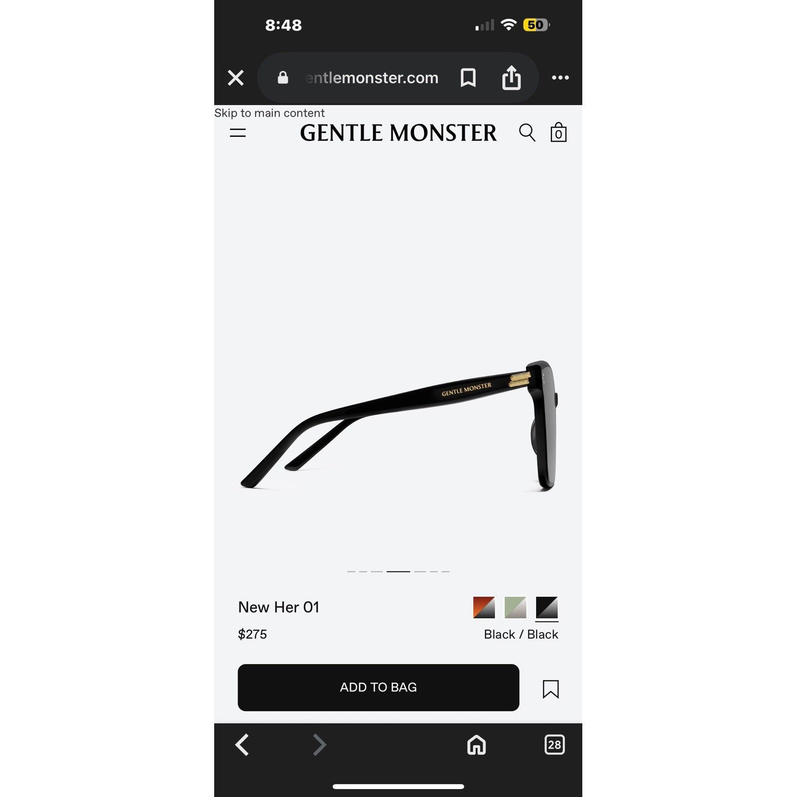 Gentle Monster COMPLETE SET GENTLE MONSTER HER 01 Sunglasses Size ONE SIZE - 3 Thumbnail