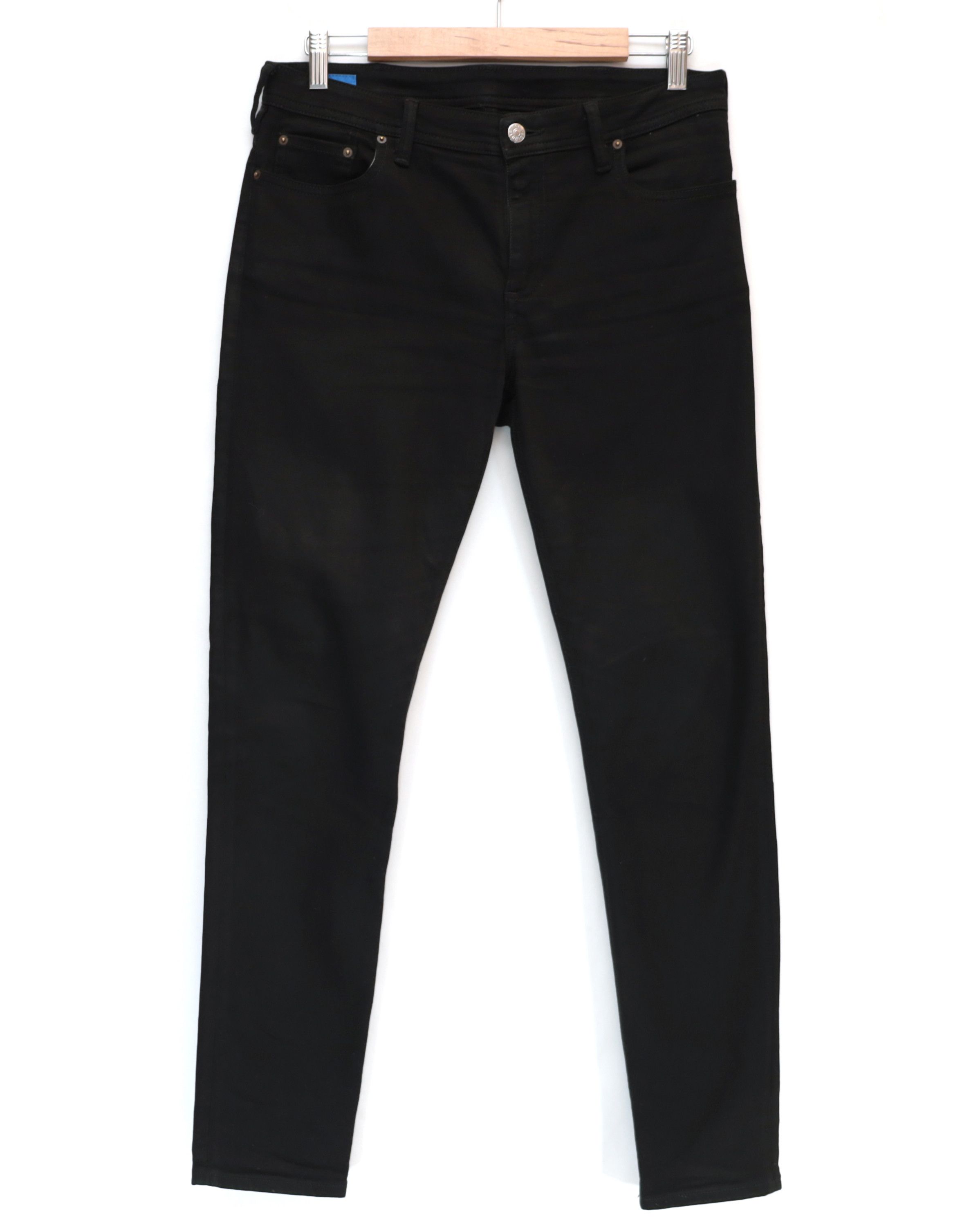Acne Studios RRP $220 Acne Studios Climb Stay Black Jeans Size 32" / US 10 / IT 46 - 1 Thumbnail
