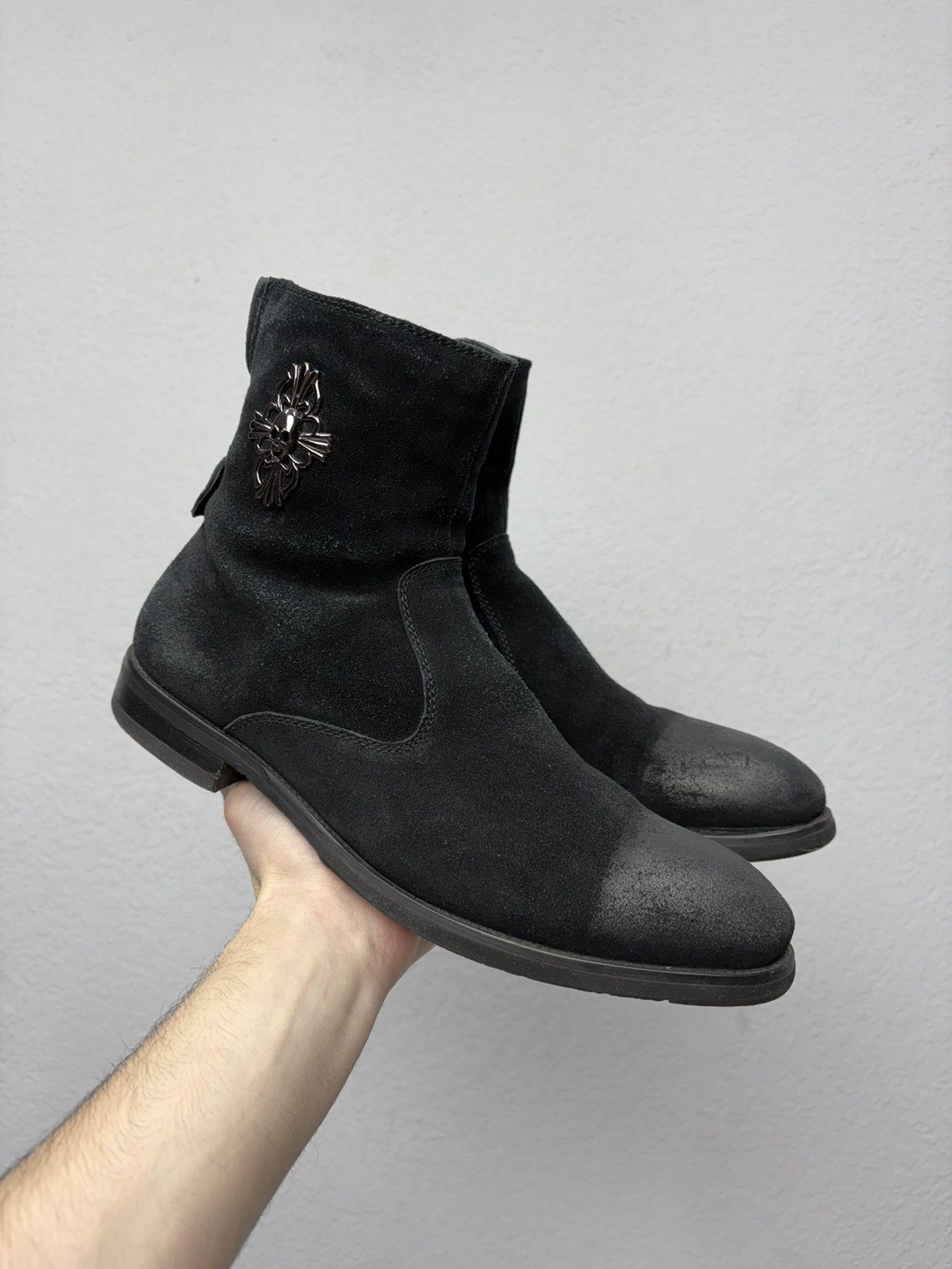 If Six Was Nine Artisan Black Harness High Guidi Vibe Leather Biker Boots Size US 9.5 / EU 42-43 - 1 Thumbnail