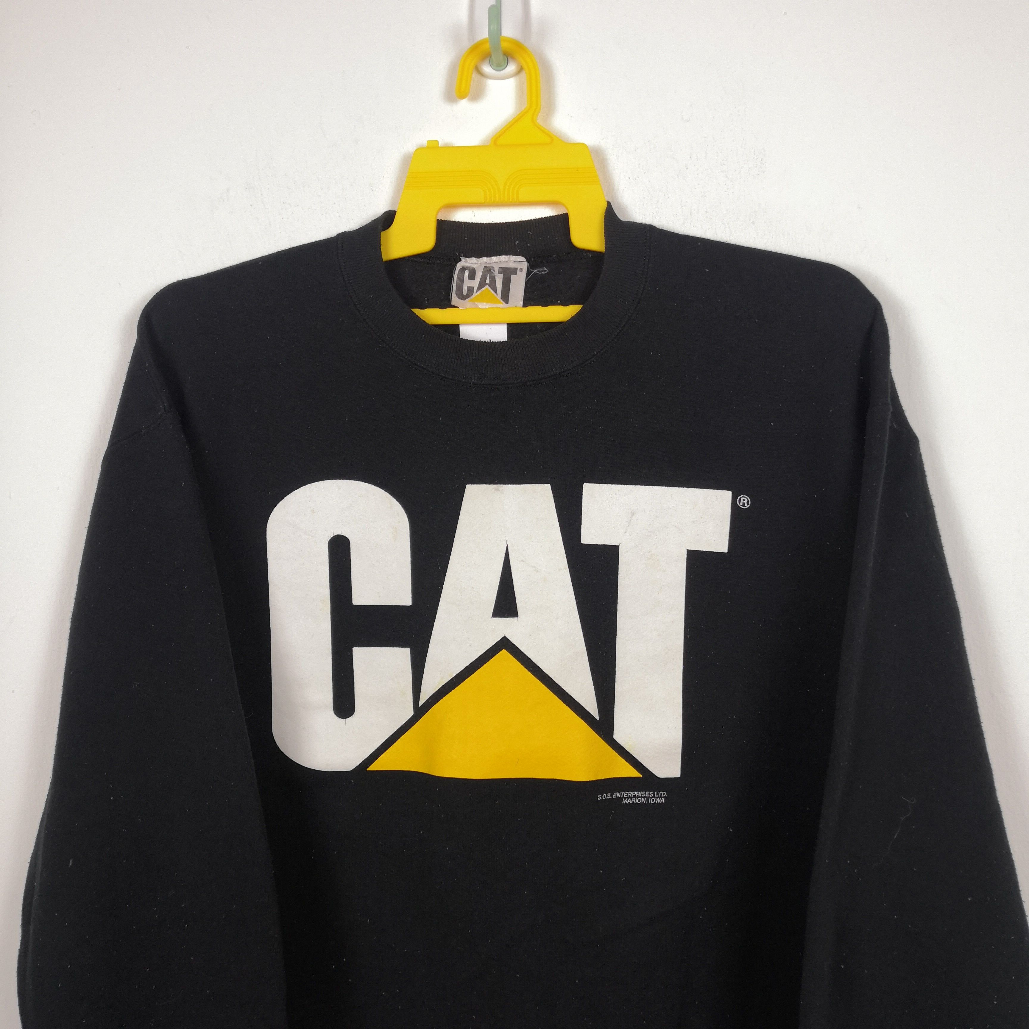 Caterpillar × Vintage Vintage Caterpillar Sweatshirt Jumper Caterpillar Sweater Size US L / EU 52-54 / 3 - 3 Thumbnail