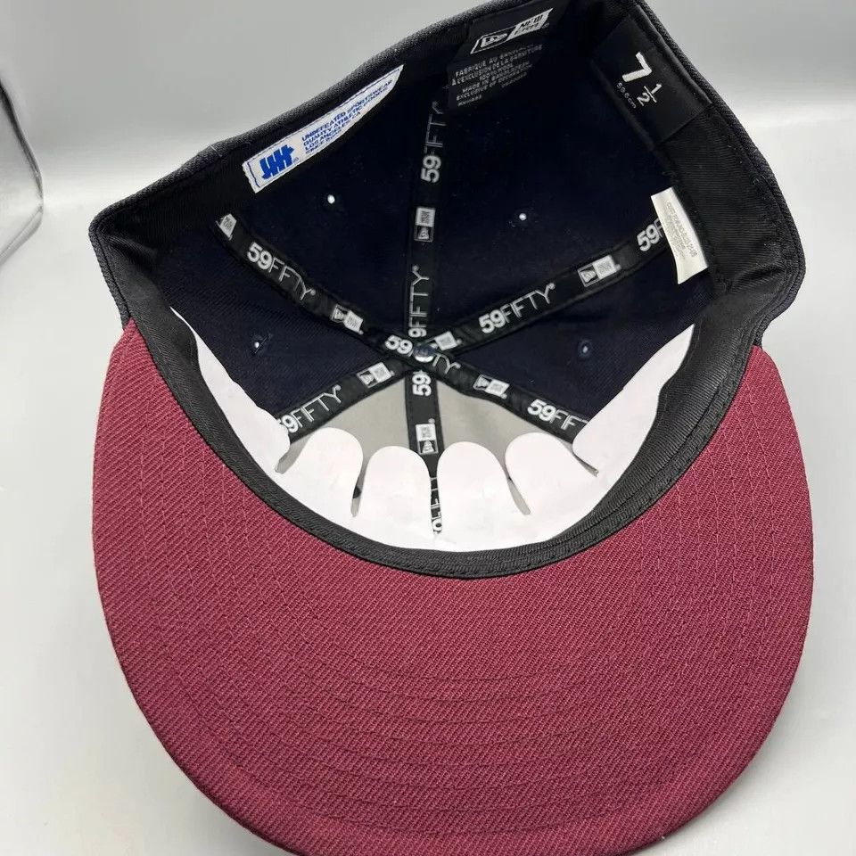 New Era Undefeated Hat Men 7 1/2 59Fifty New Era Fitted Cap New Wool Size ONE SIZE - 4 Thumbnail