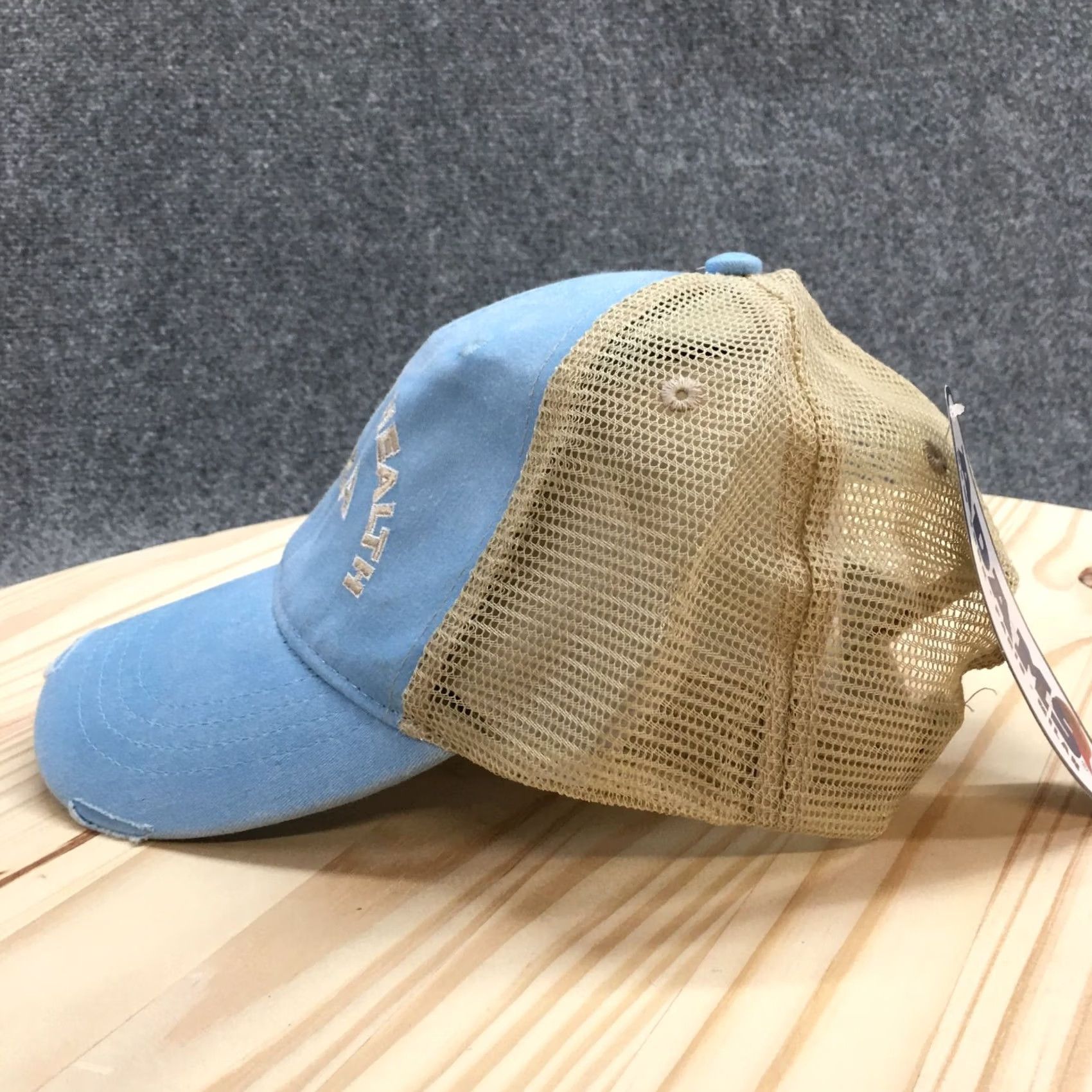 Vintage Adams Trucker Hat Beige OS Adjustable Embroidered Logo NWT Size ONE SIZE - 4 Thumbnail