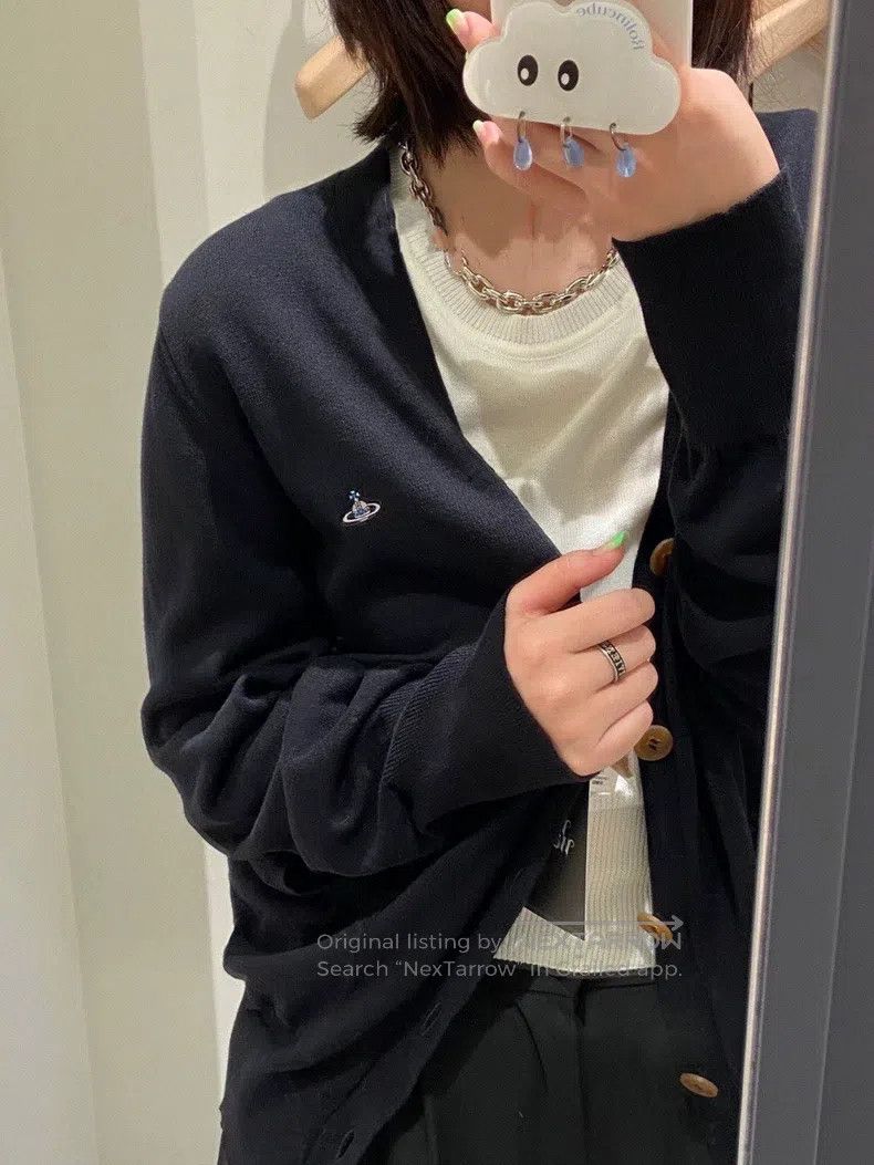 Vivienne Westwood Vivienne Westwood Saturn Embroidered Knit Top Size US S / EU 44-46 / 1 - 1 Thumbnail